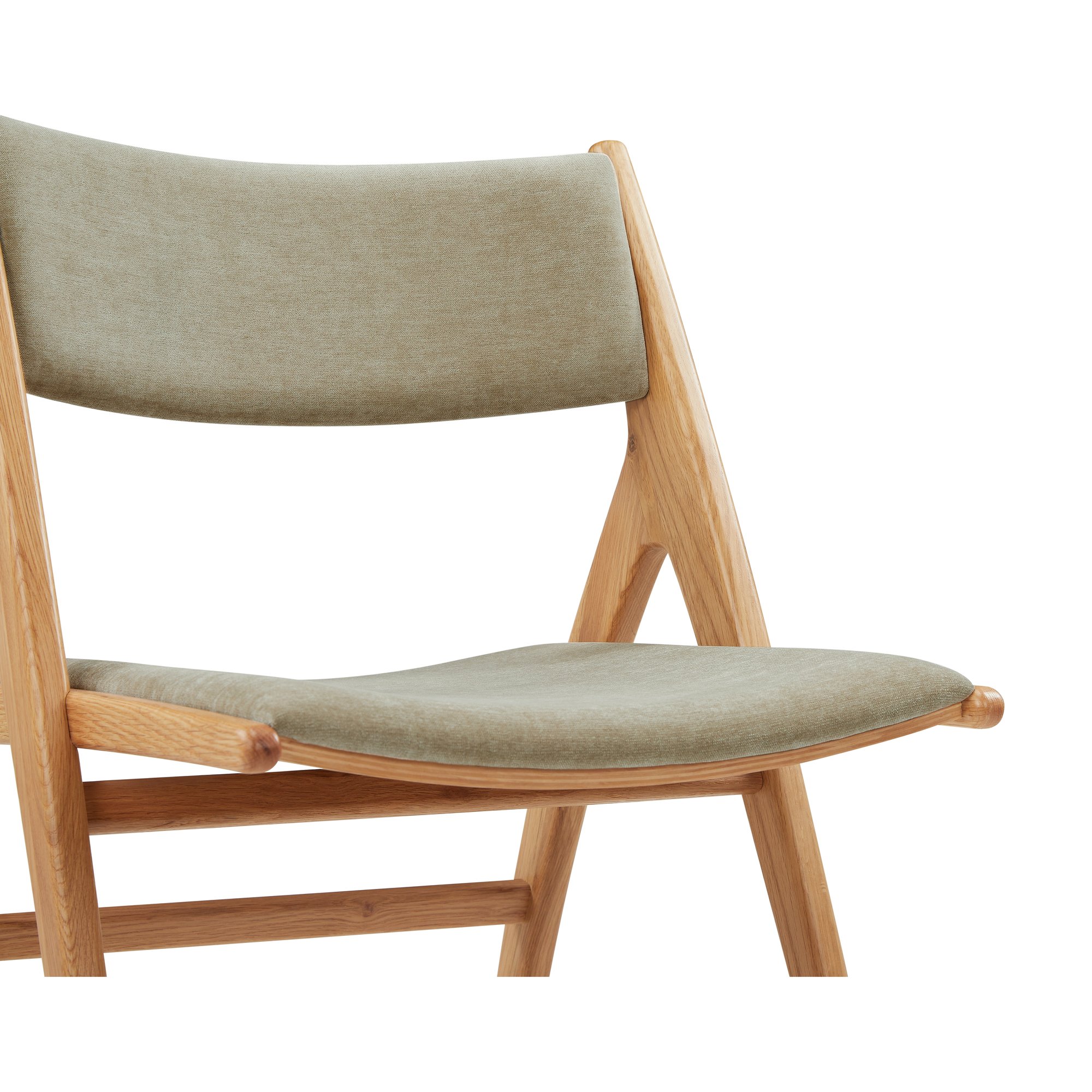 Silla de Comedor X-Ray con Estructura de Roble y Tela Moss Latte - image 6