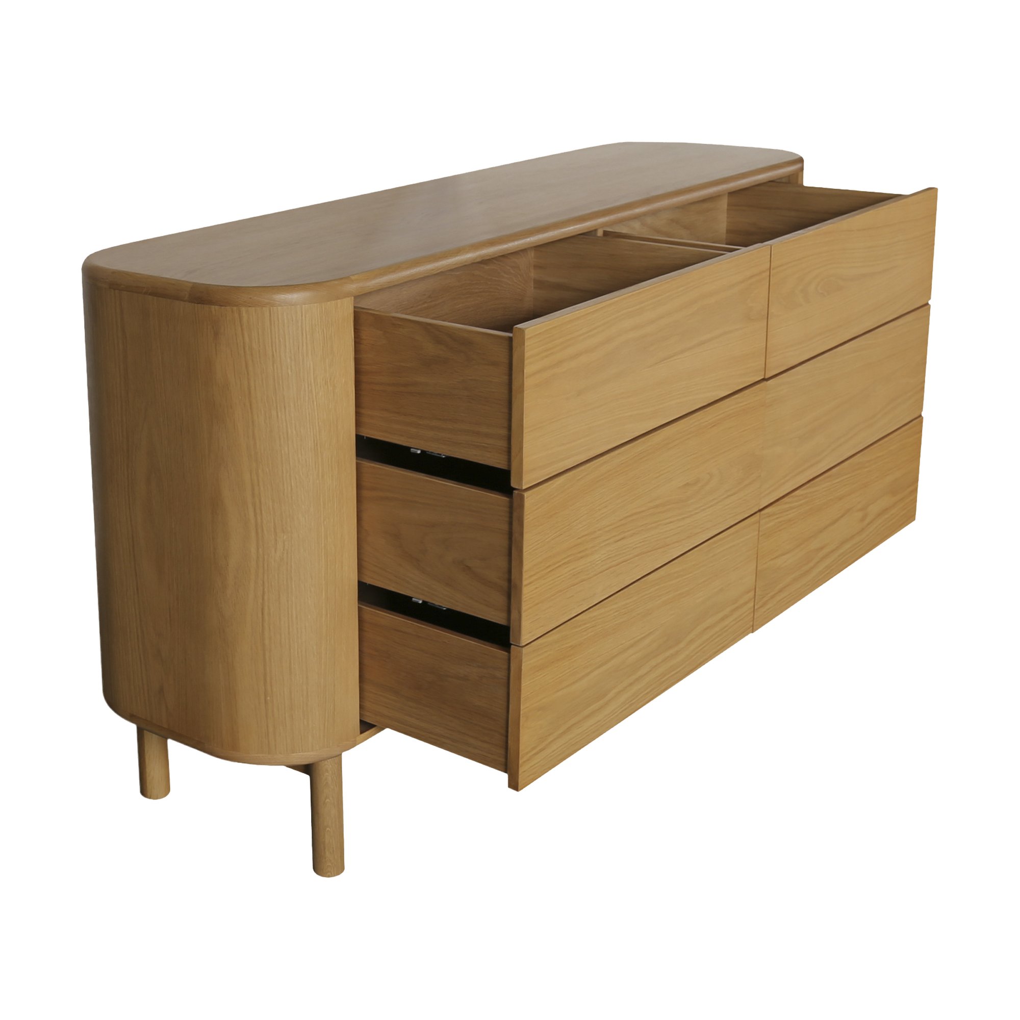 Cómoda Froda en Chapa de Roble Natural, 160cm - image 3