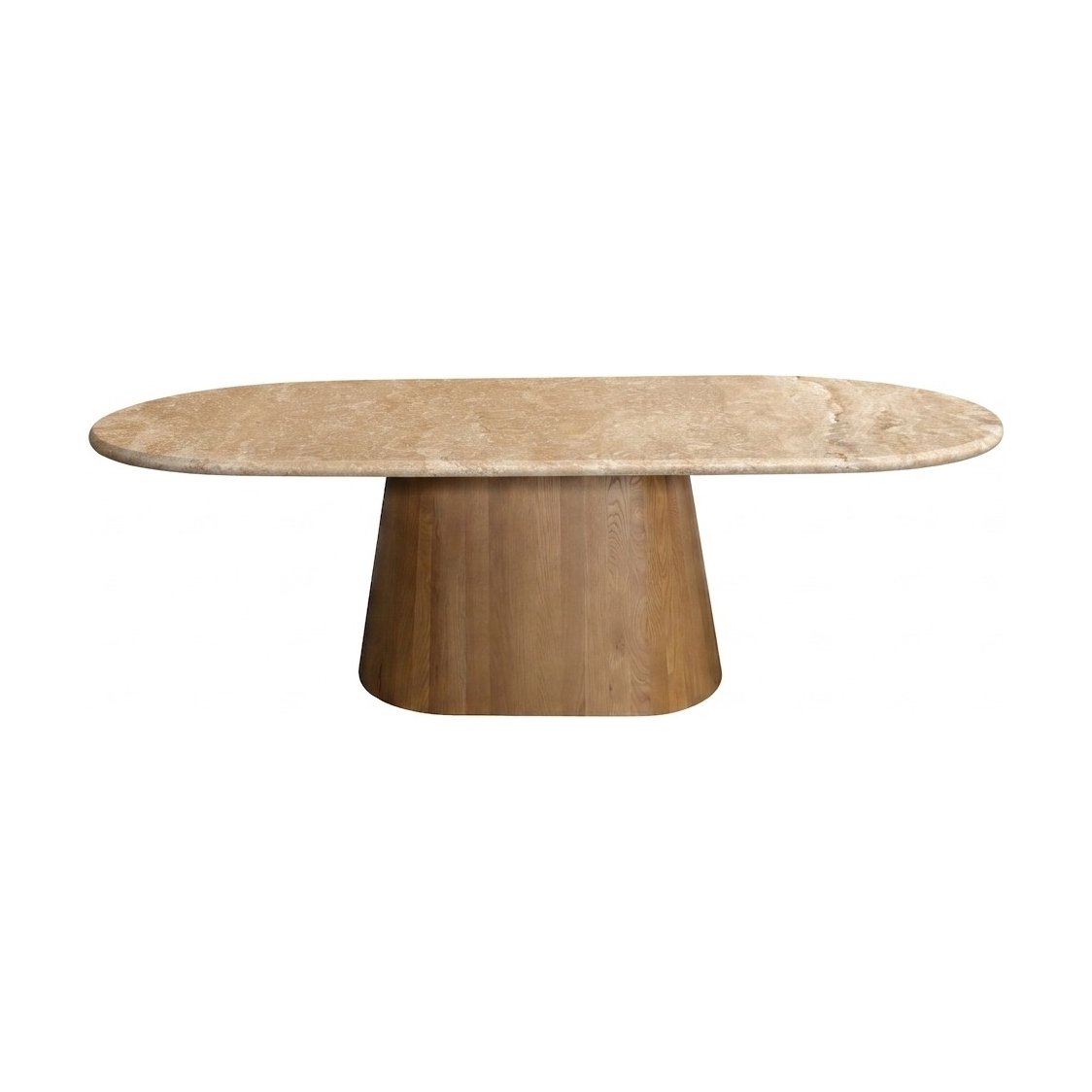 Ferrara Oval Dining Table with Travertine in 240cm - image 2