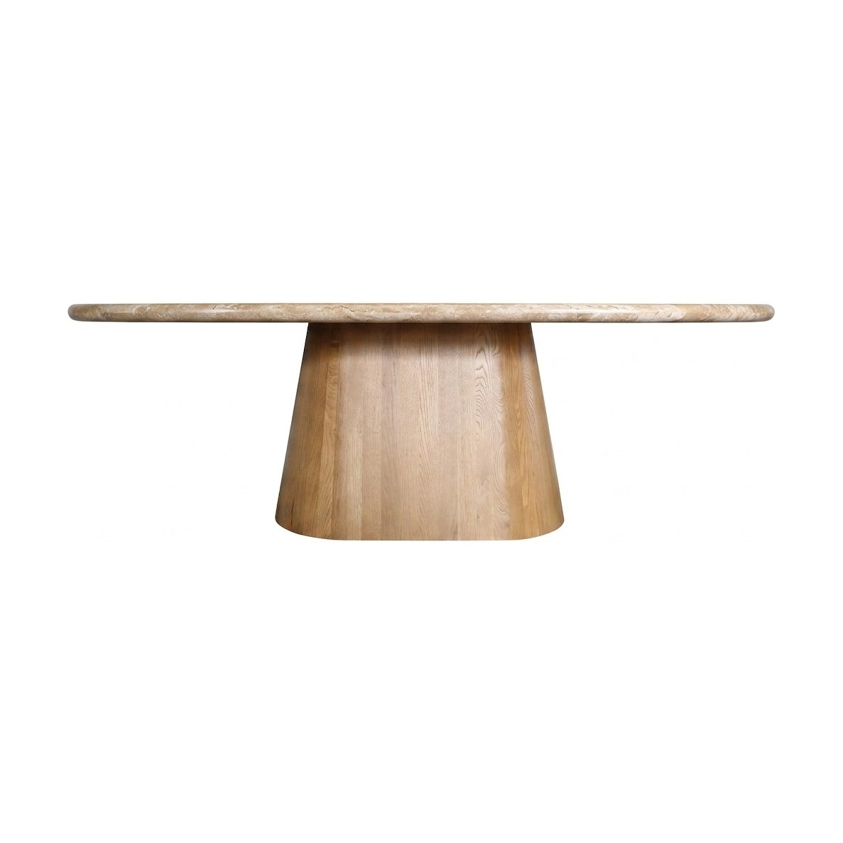 Ferrara Oval Dining Table with Travertine in 240cm - image 4
