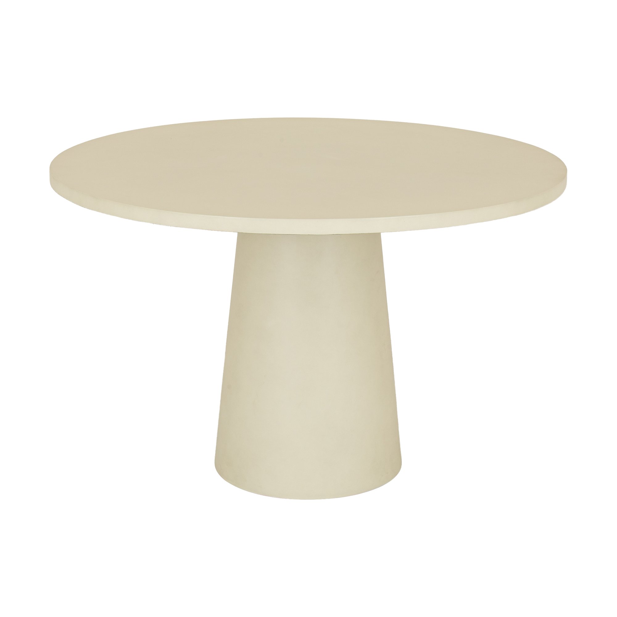 Mesa de Comedor Halo en Fibrocemento Blanco Menta con Acabado Liso, 120cm de diámetro - image 1