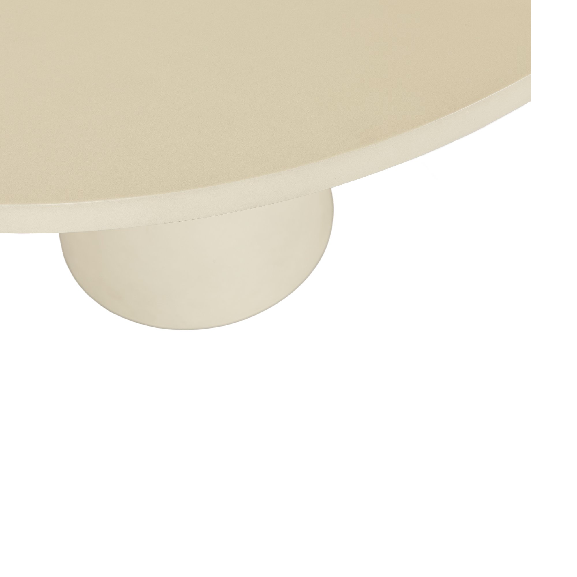 Mesa de Comedor Halo en Fibrocemento Blanco Menta con Acabado Liso, 120cm de diámetro - image 2