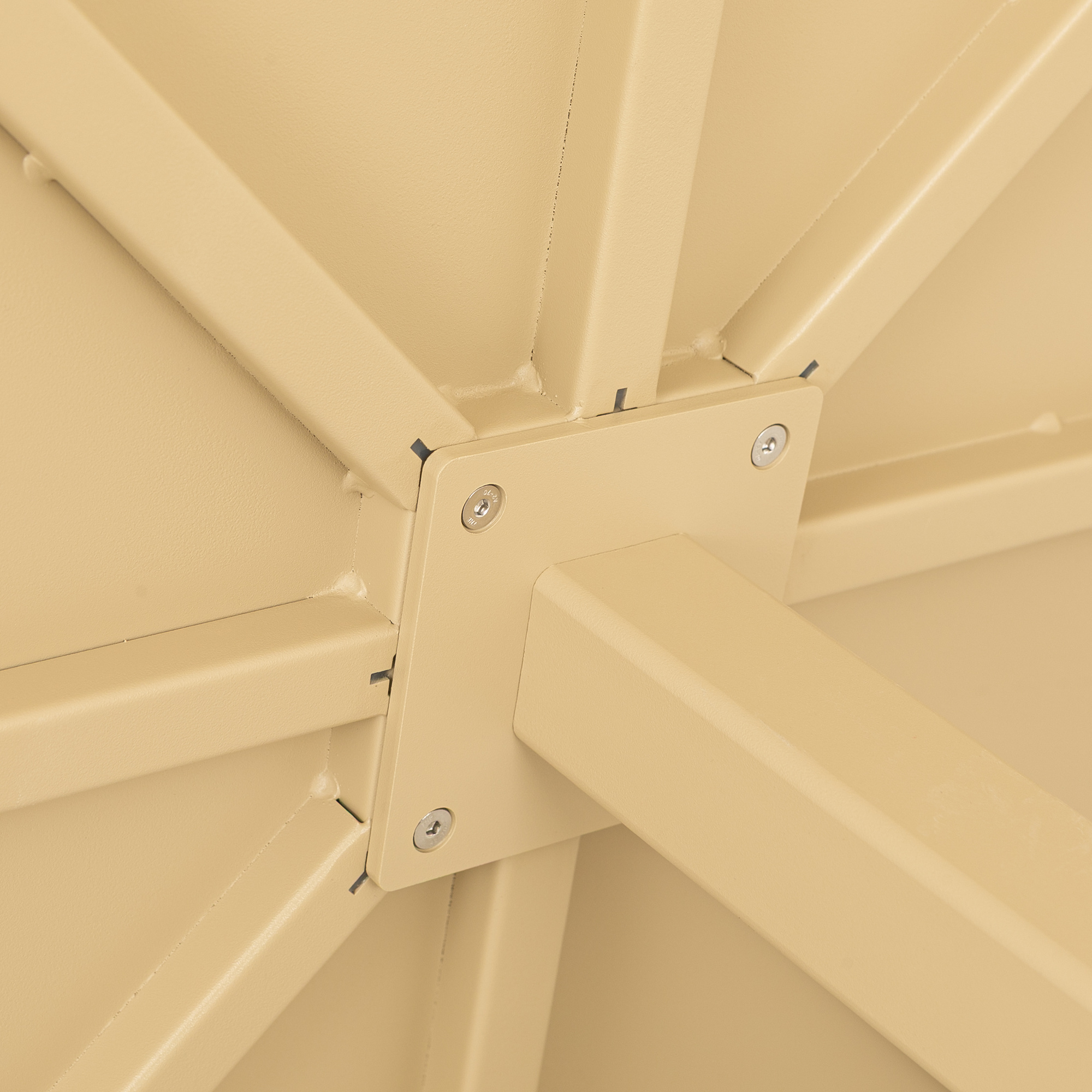 Mesa Cuadrada Incline en Acero Beige, 80cm - image 3