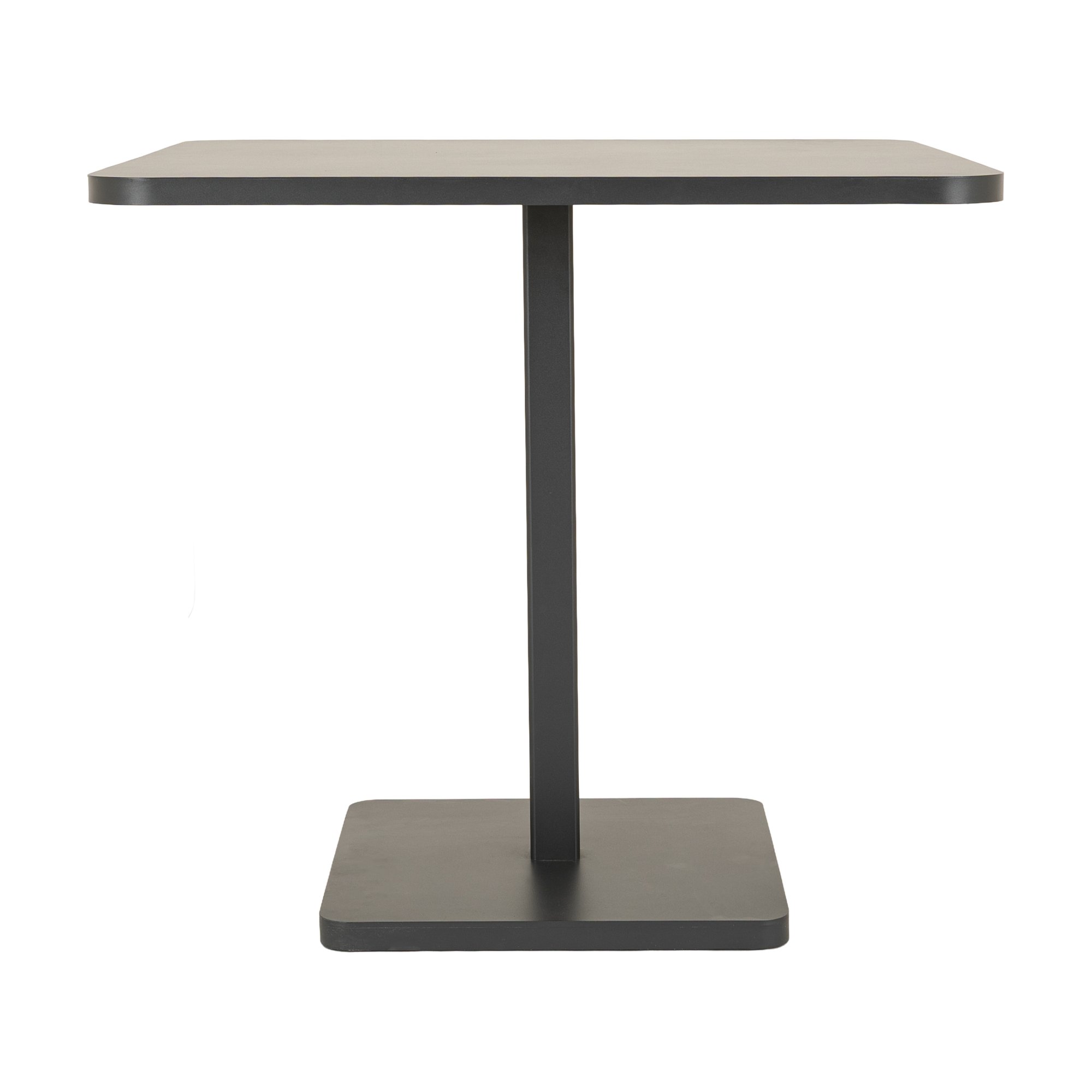 Mesa Cuadrada Incline en Acero Negro, 80cm - image 1
