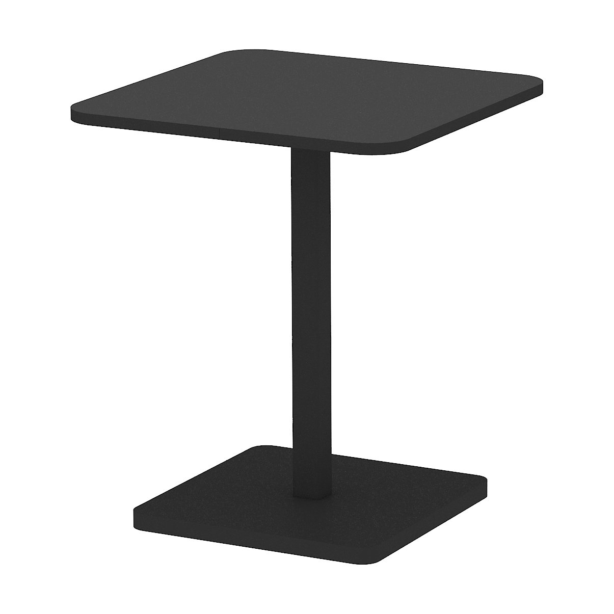Mesa Cuadrada Incline en Acero Negro, 80cm - image 2