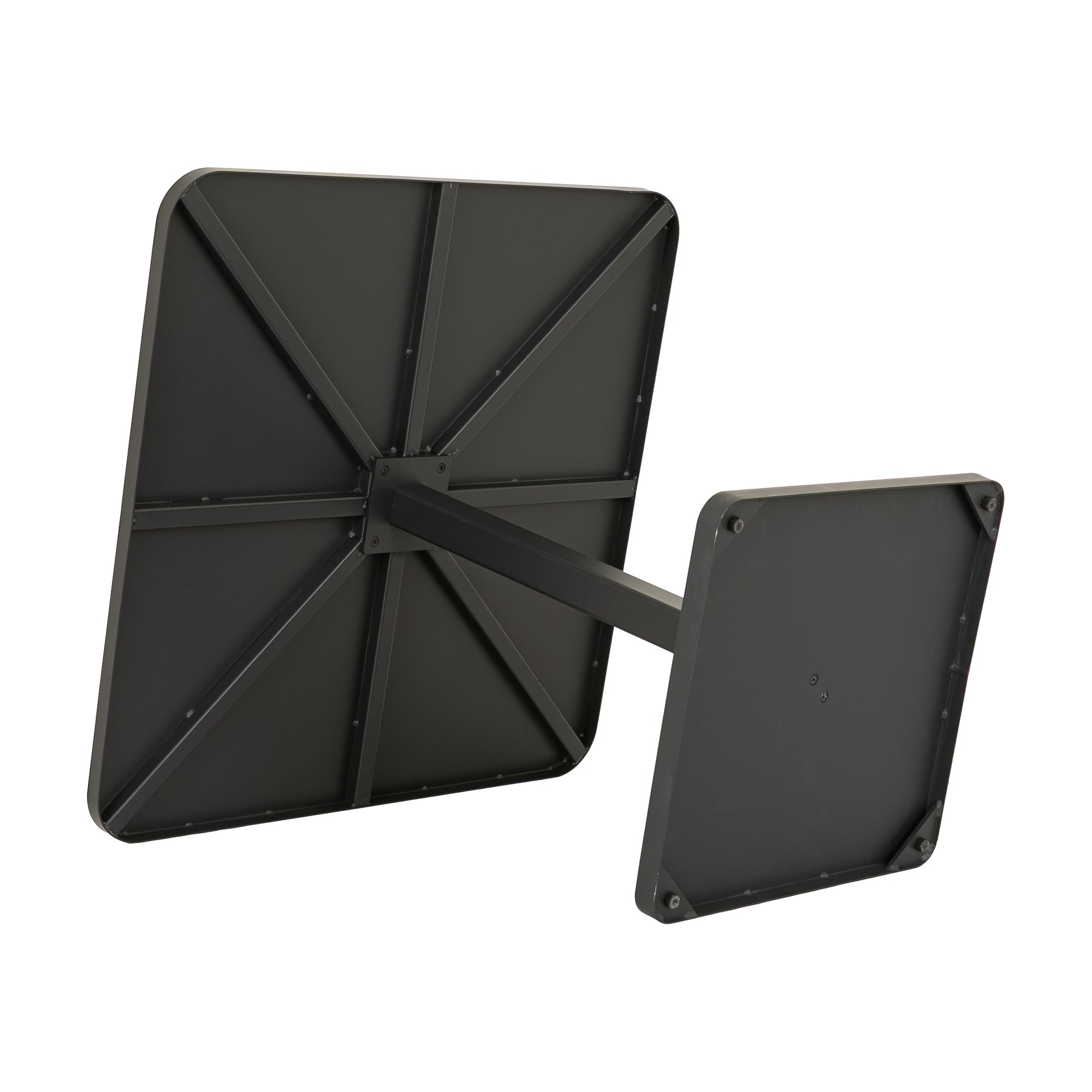 Mesa Cuadrada Incline en Acero Negro, 80cm - image 3