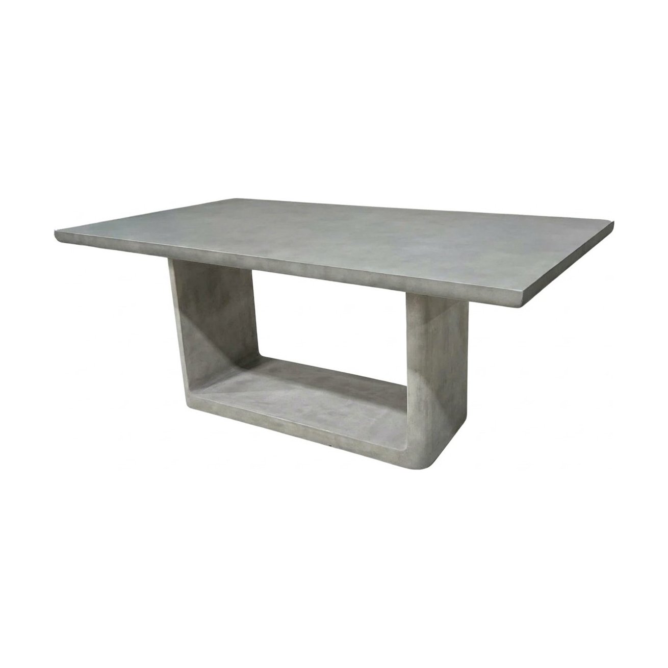 Mesa de Comedor Iris en Fibrocemento Gris Medio con Acabado Liso, 180cm - image 1