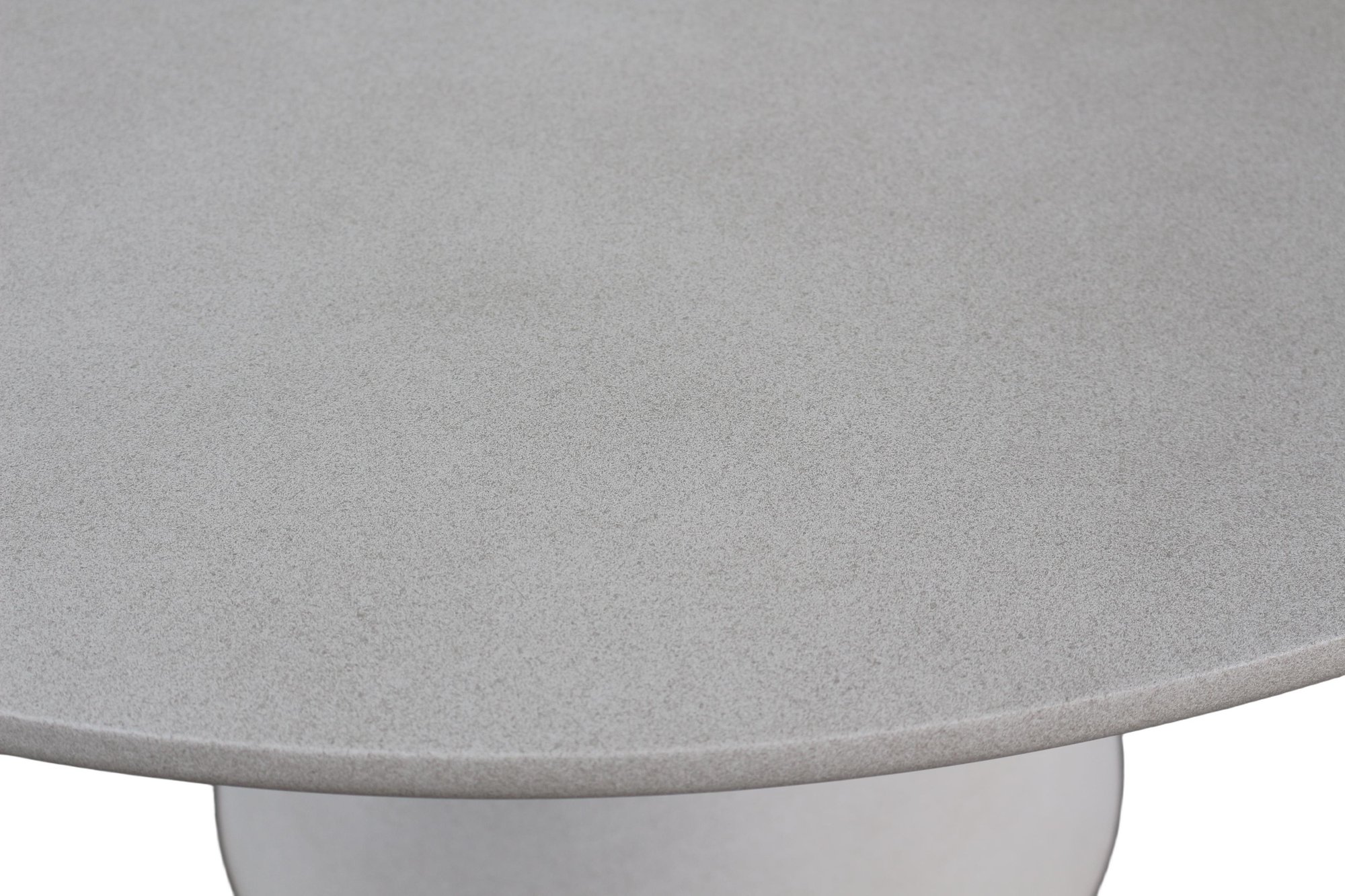 Mesa de Comedor Solana V2 en Fibrocemento Blanco con Acabado Lino, 137cm de diámetro - image 3