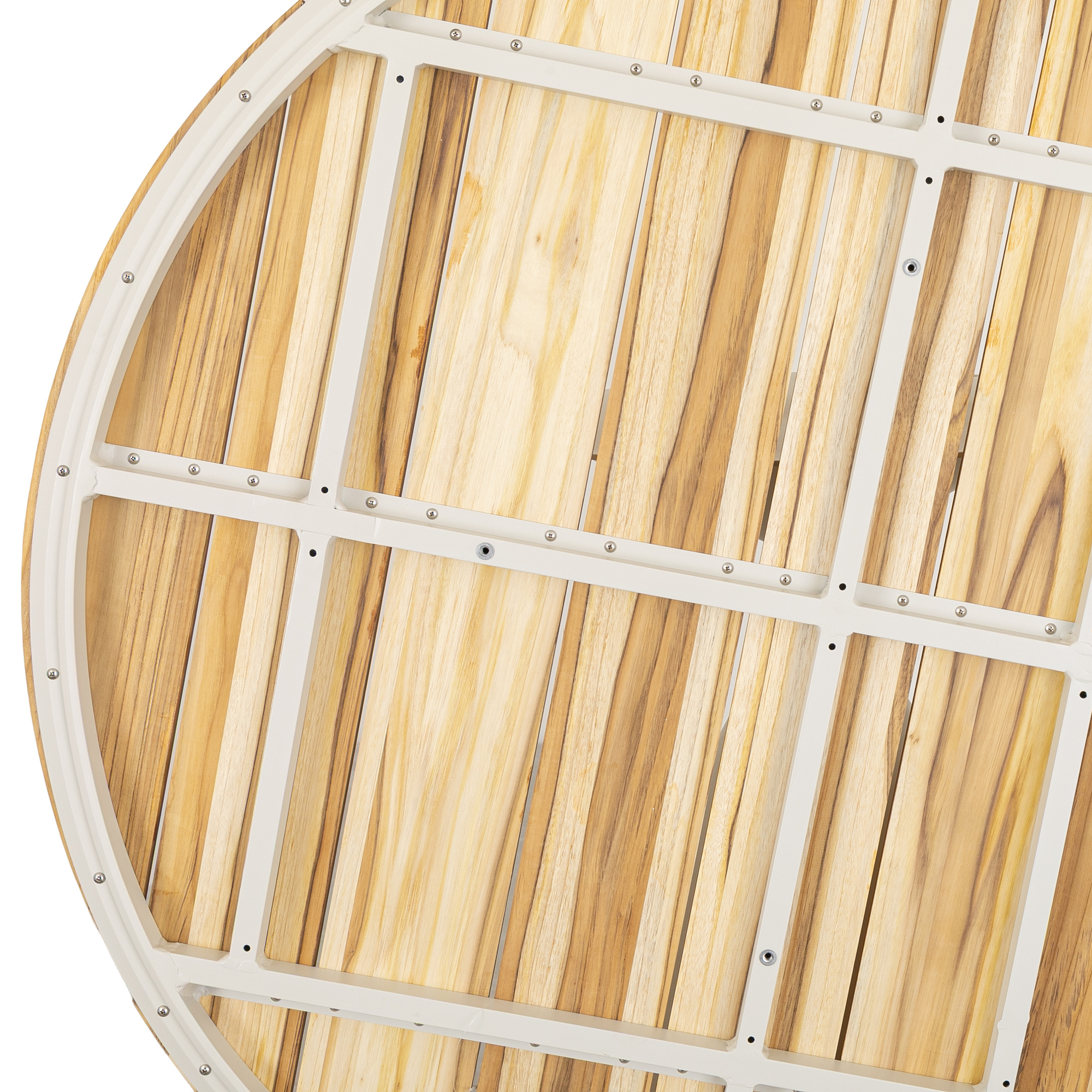Cubierta de Mesa Trumpet Teak en Teca Natural, 120cm - image 5