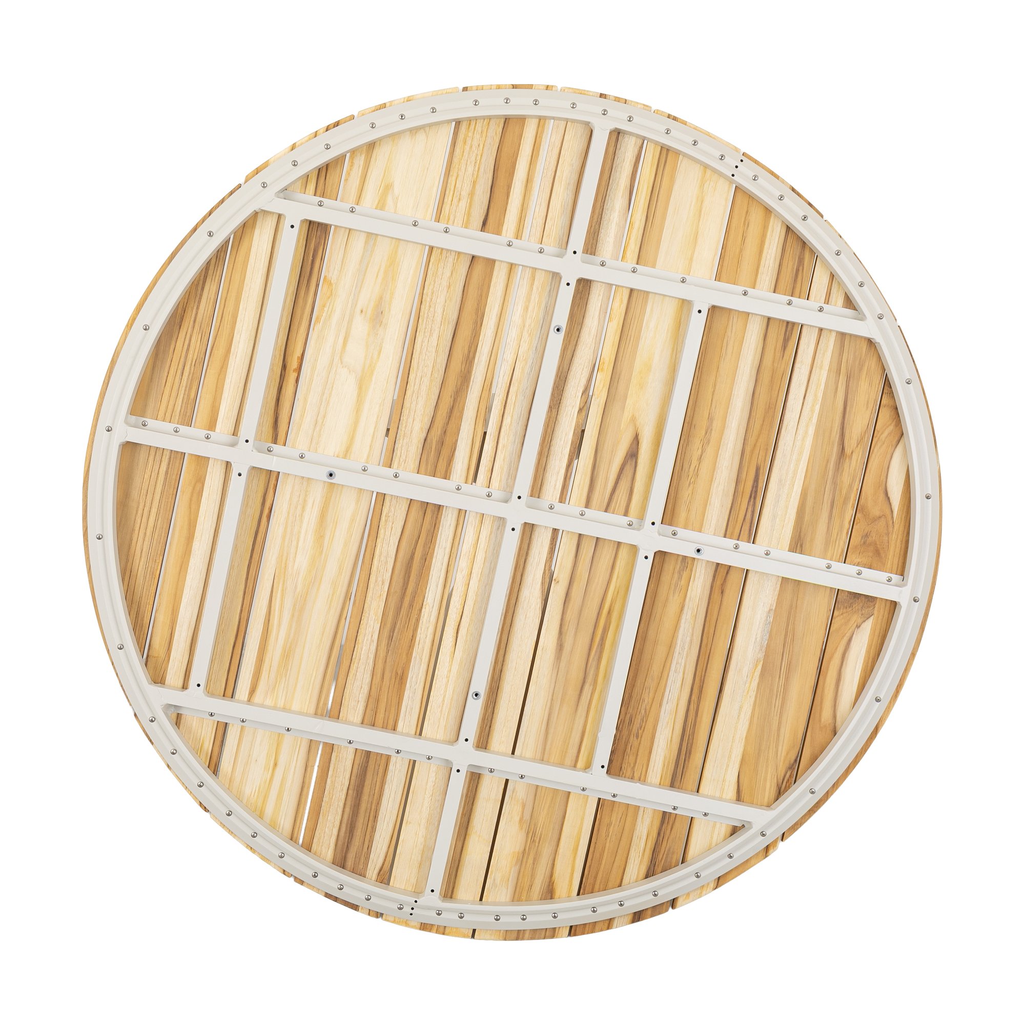 Cubierta de Mesa Trumpet Teak en Teca Natural, 120cm - image 7