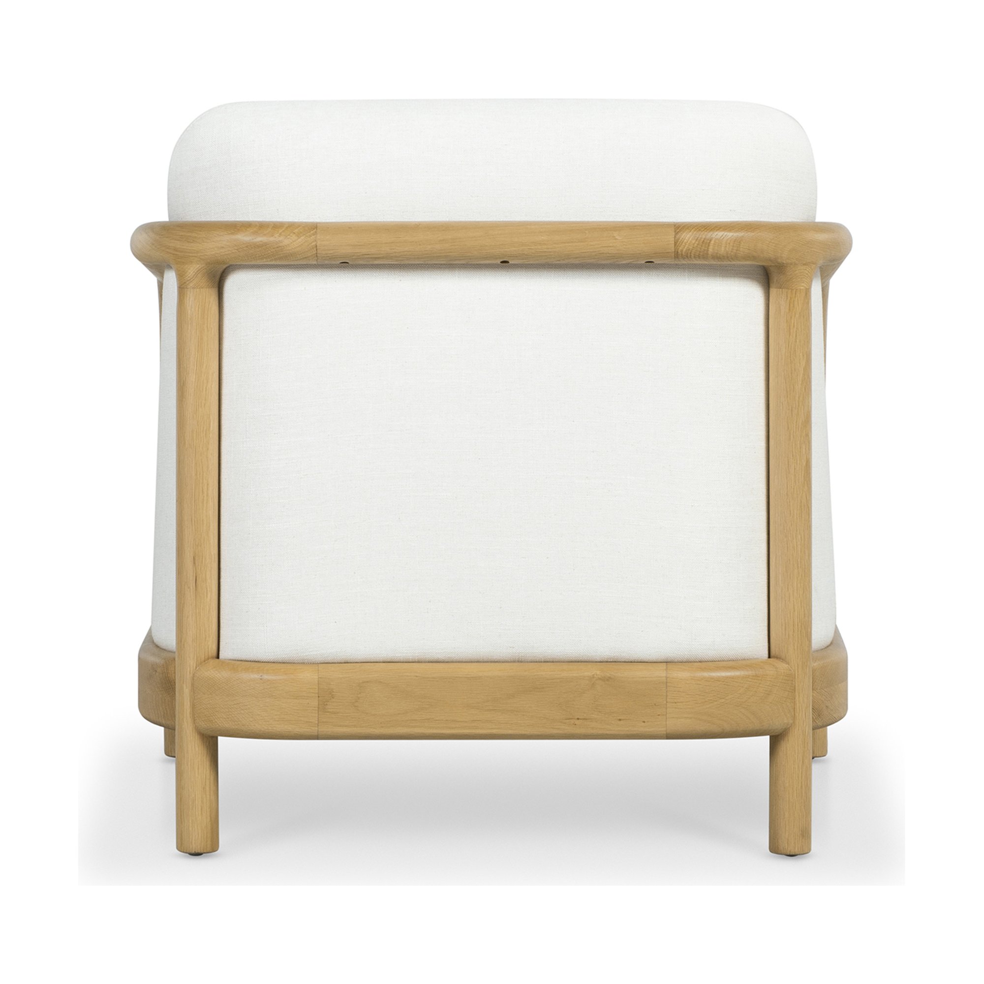 Sillón Alma con Estructura de Rubberwood Natural y Tela Diego Cream - image 3