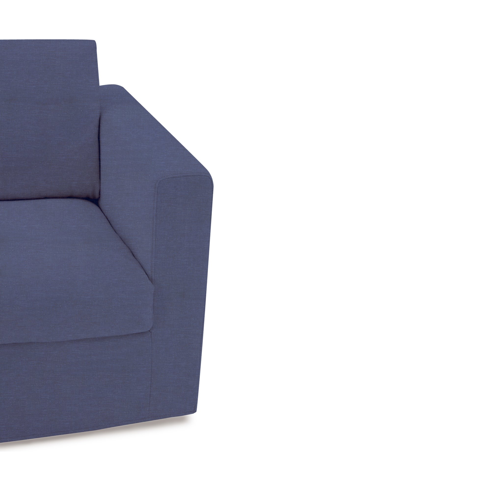 Breeze 1 Seater Sofa with FLW Navy Blue Fabric - image 4