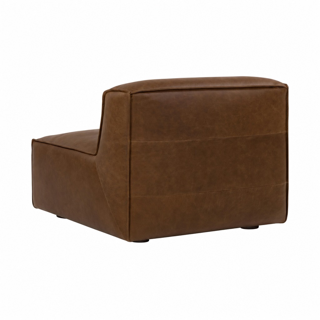 Crest Lounge Chair with Ostuni Pecan Leather - image 3