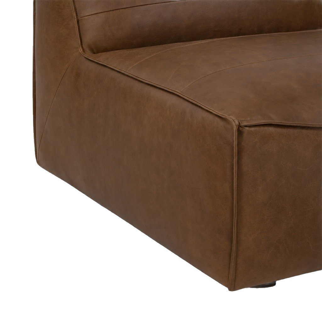 Crest Lounge Chair with Ostuni Pecan Leather - image 5