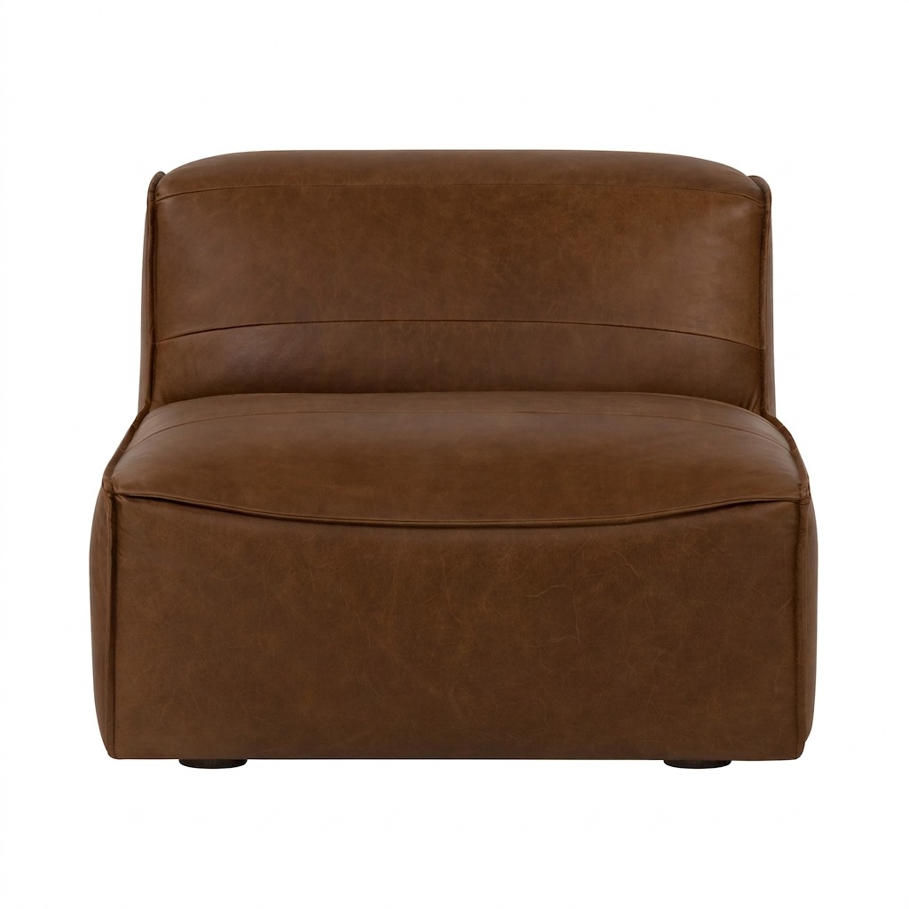 Crest Lounge Chair with Ostuni Pecan Leather - image 7