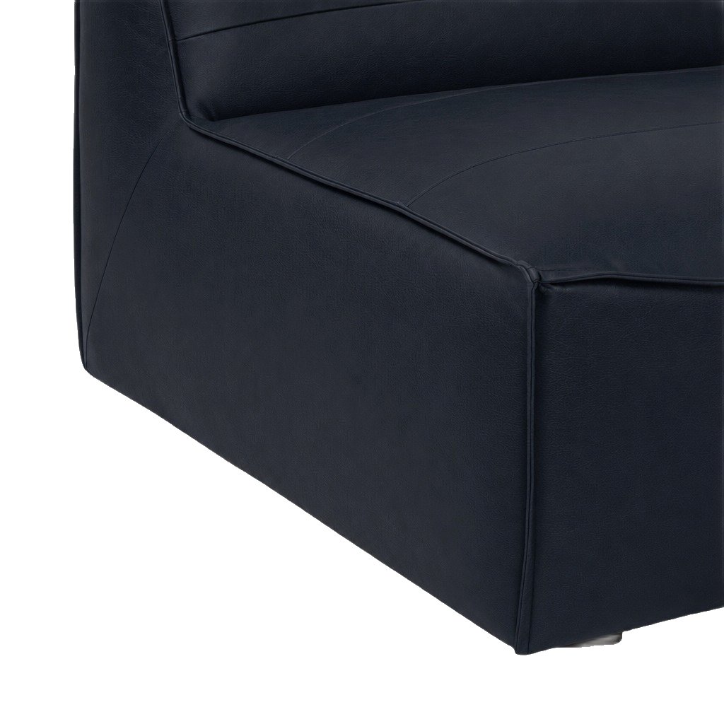 Crest Lounge Chair with Oxford Blue Leather - image 5