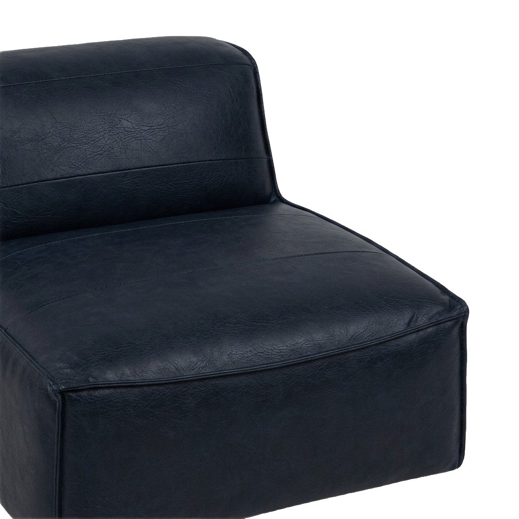 Crest Lounge Chair with Oxford Blue Leather - image 6
