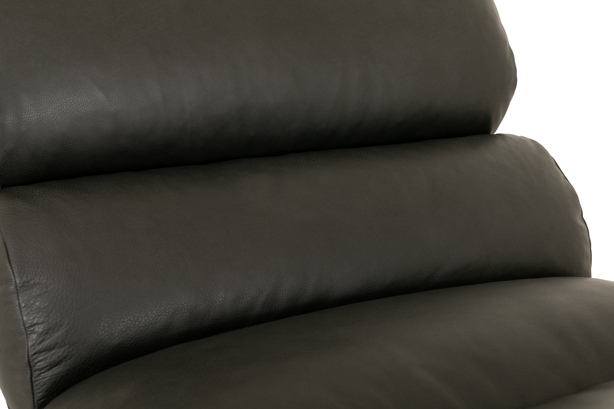 Sillón Fergus con Estructura de Acero Negro y Cuero Courier Black - image 3