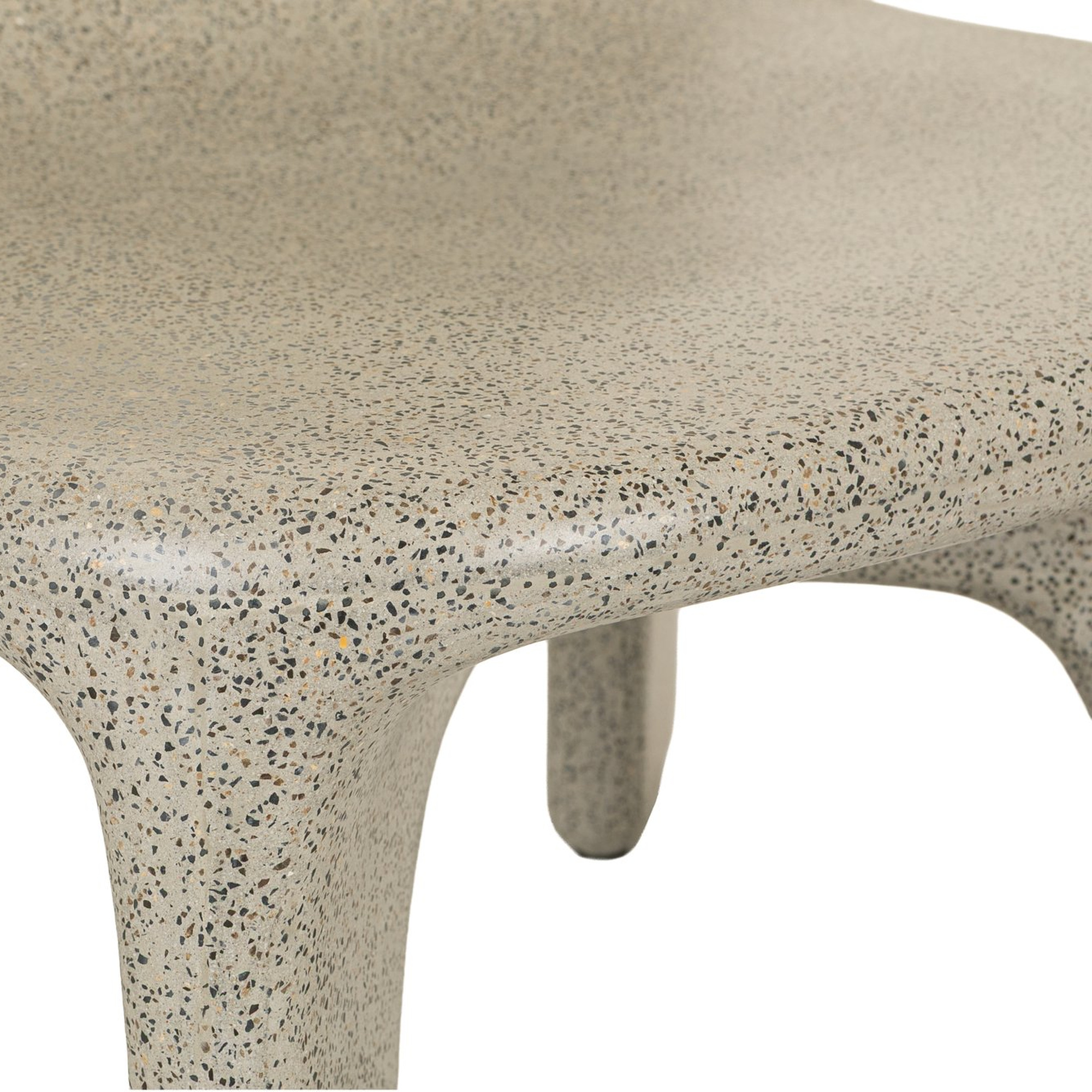 Sillón Hamish con Estructura de Terrazo Gris con Partículas Blancas y Negras - image 6