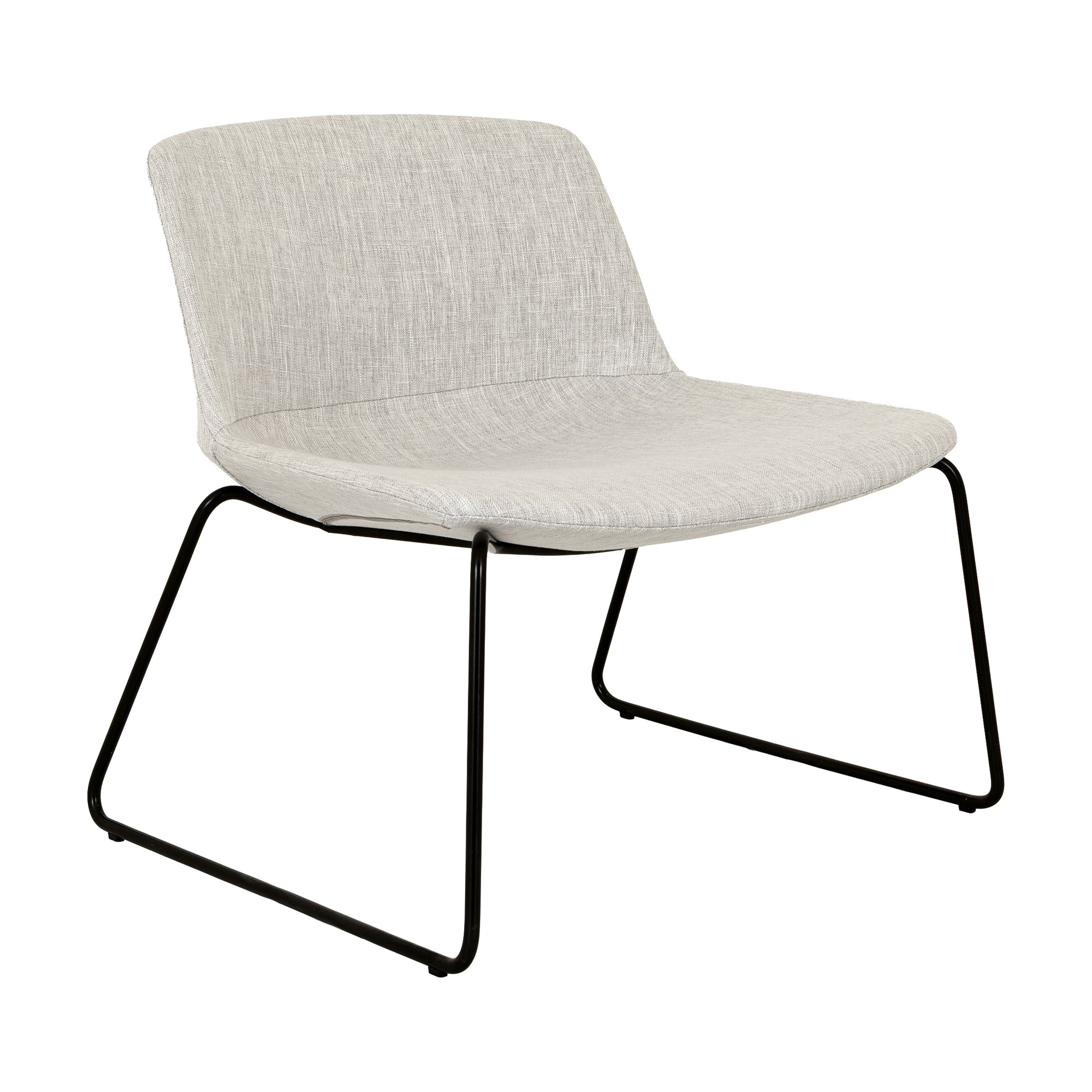 Lip Lounge Chair with Black Steel Frame and Diego Kit Fabric - image 1