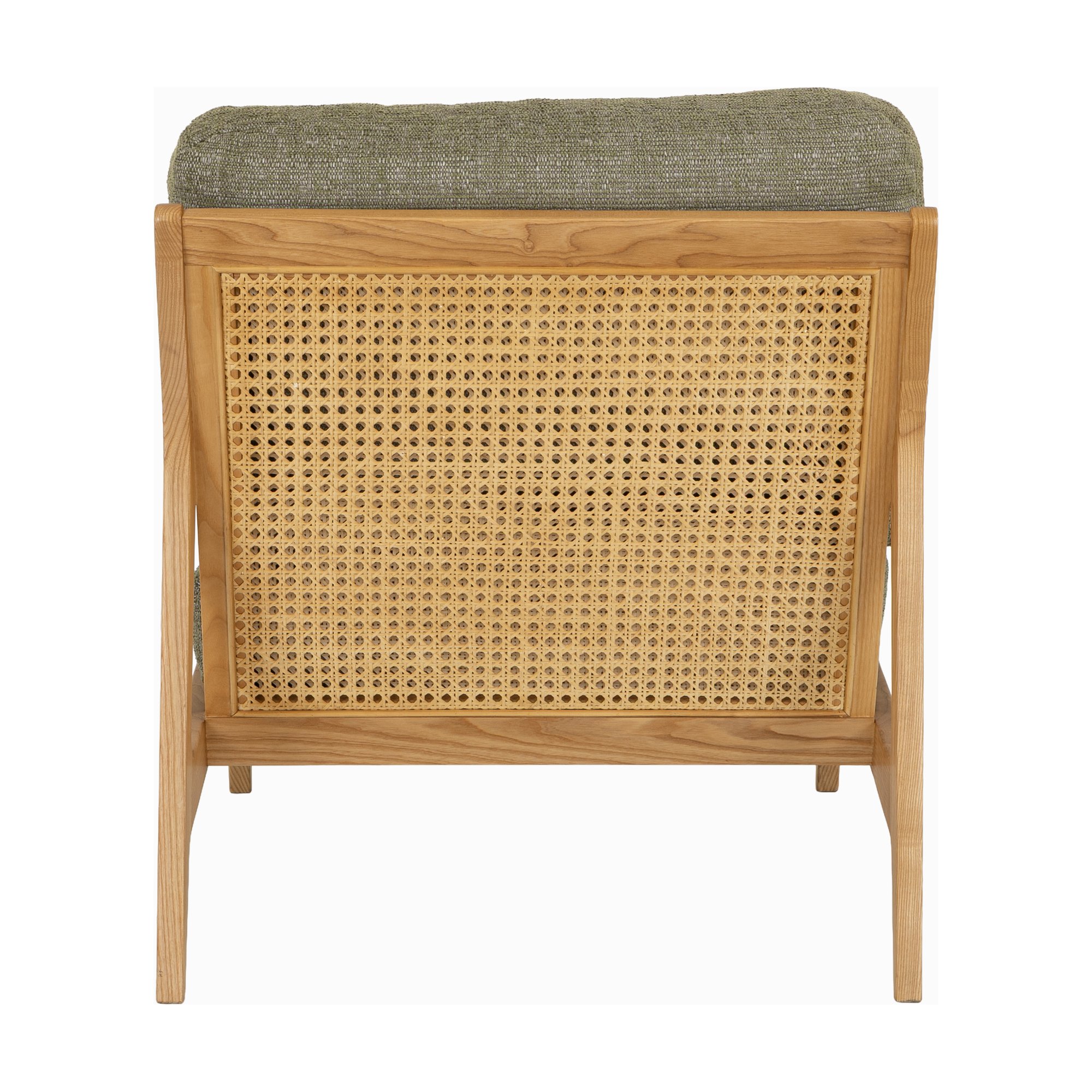 Lucas Lounge Chair with Natural Ash Frame and Forza Sage Fabric - image 4