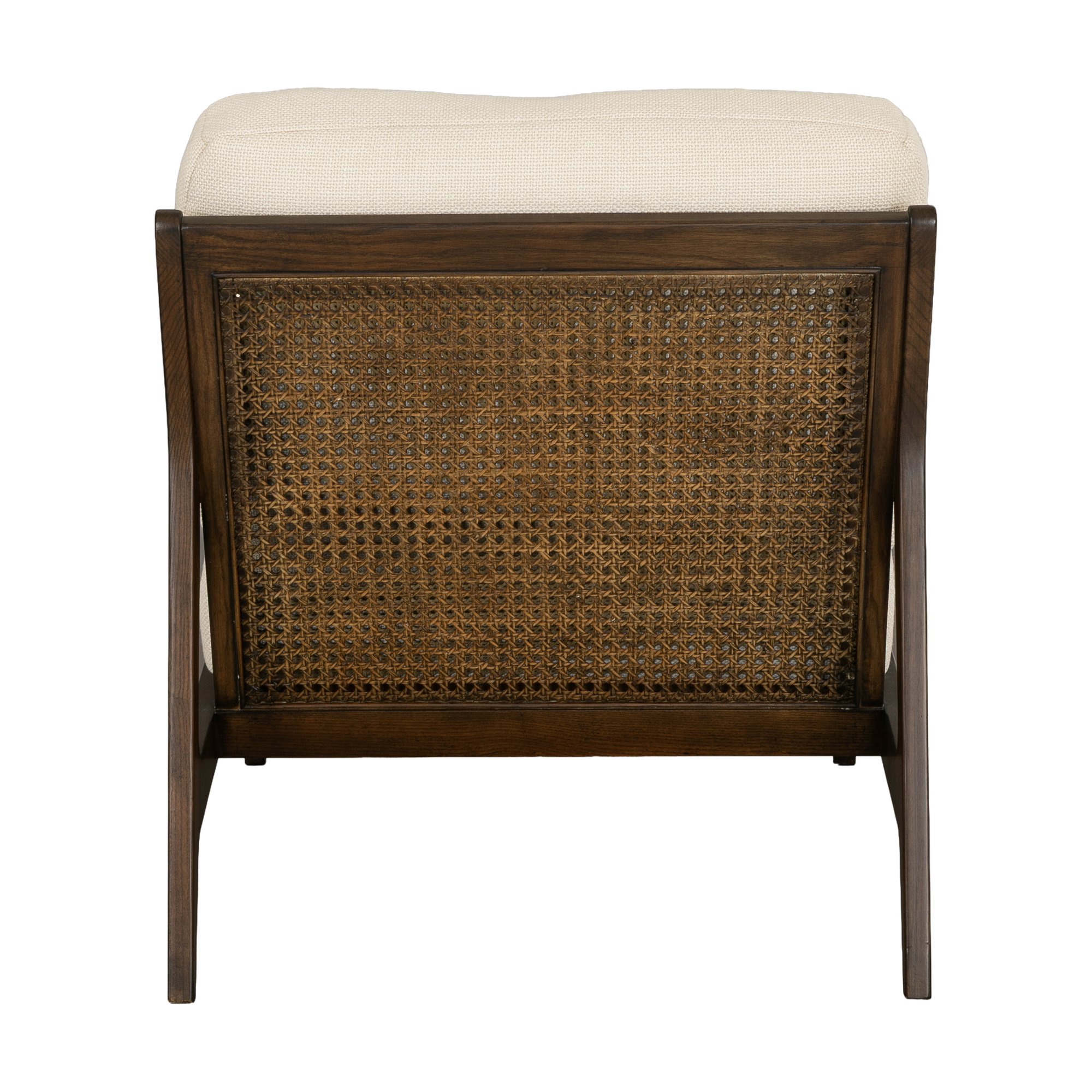 Lucas Lounge Chair with Walnut-Stained Ash Frame and Bermuda Ivory Fabric - image 4