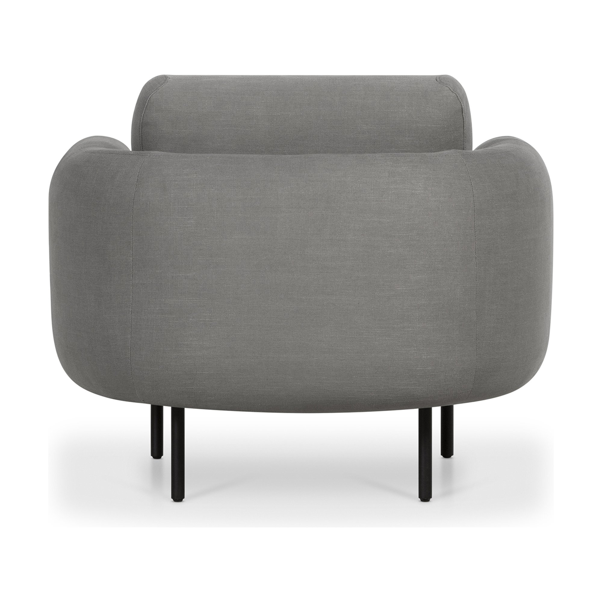 Miro 1 Seater Sofa with Diego Steel Fabric - image 3