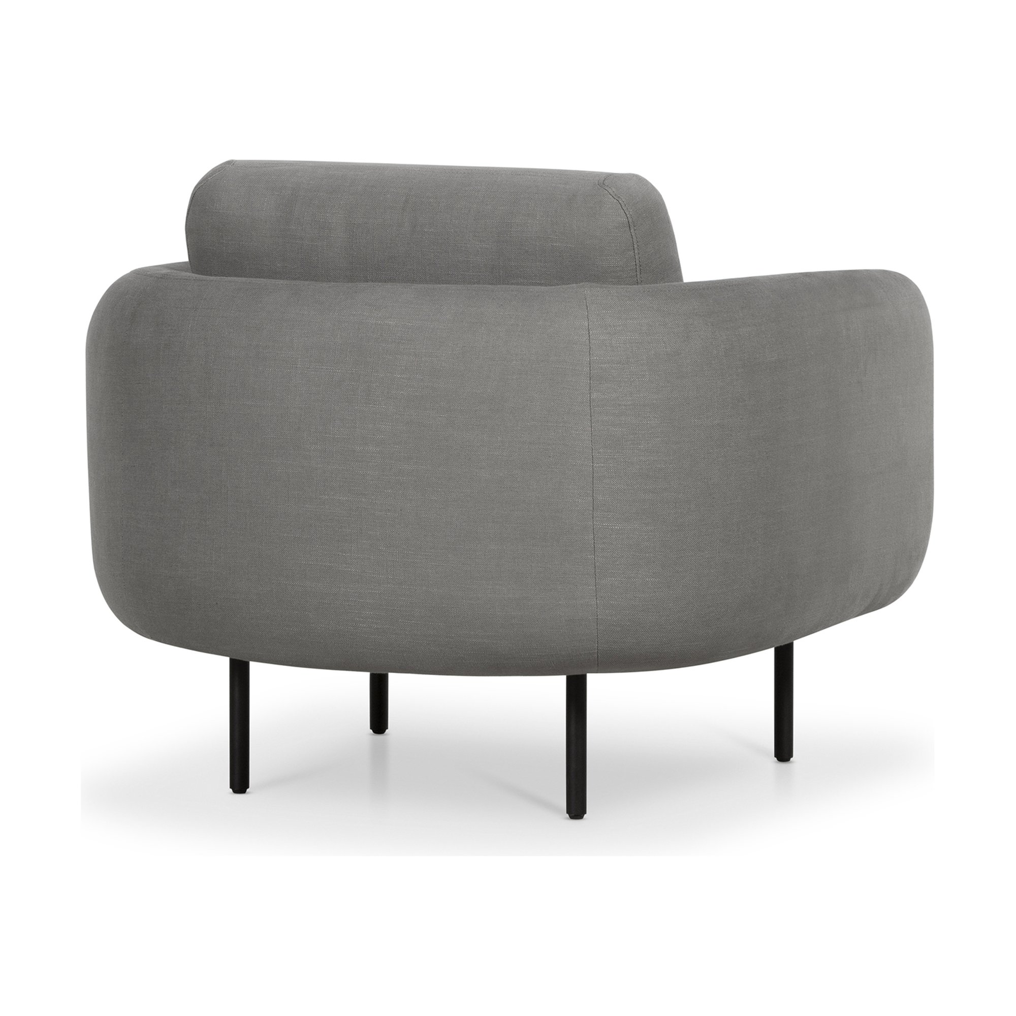 Miro 1 Seater Sofa with Diego Steel Fabric - image 4