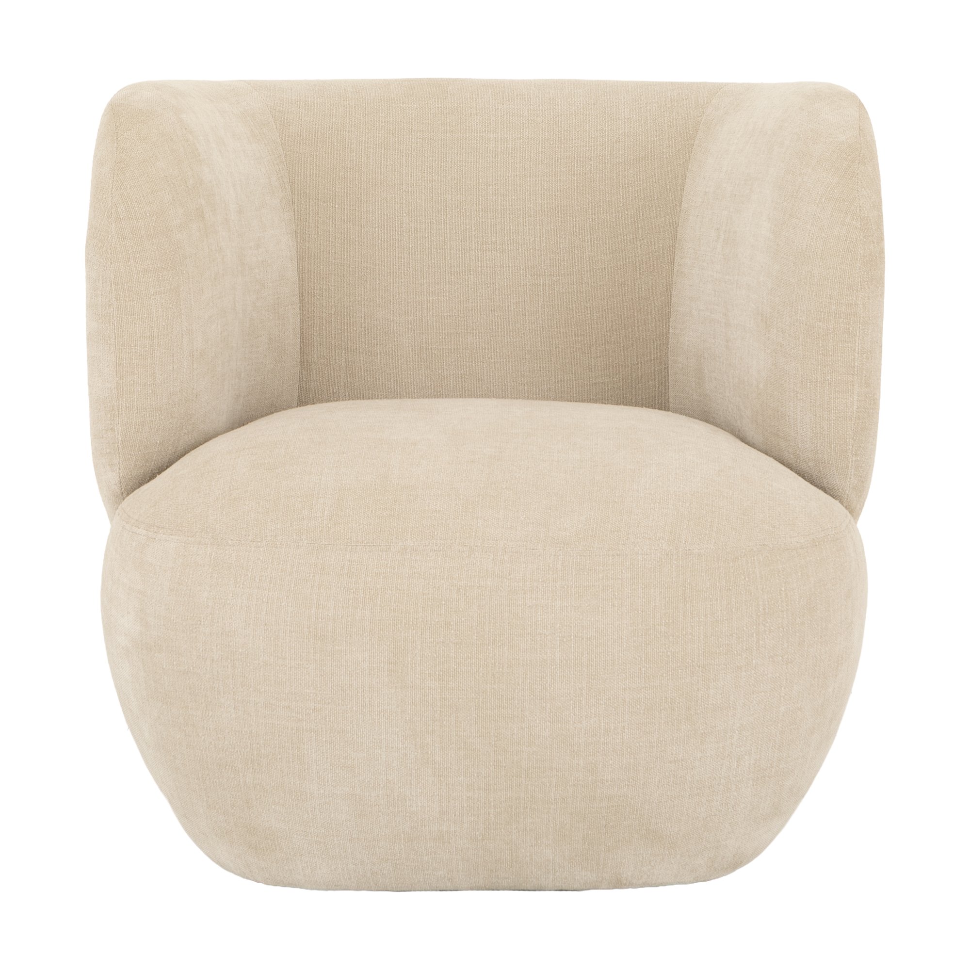 Patricia Lounge Chair with Chenille Oat Fabric - image 2