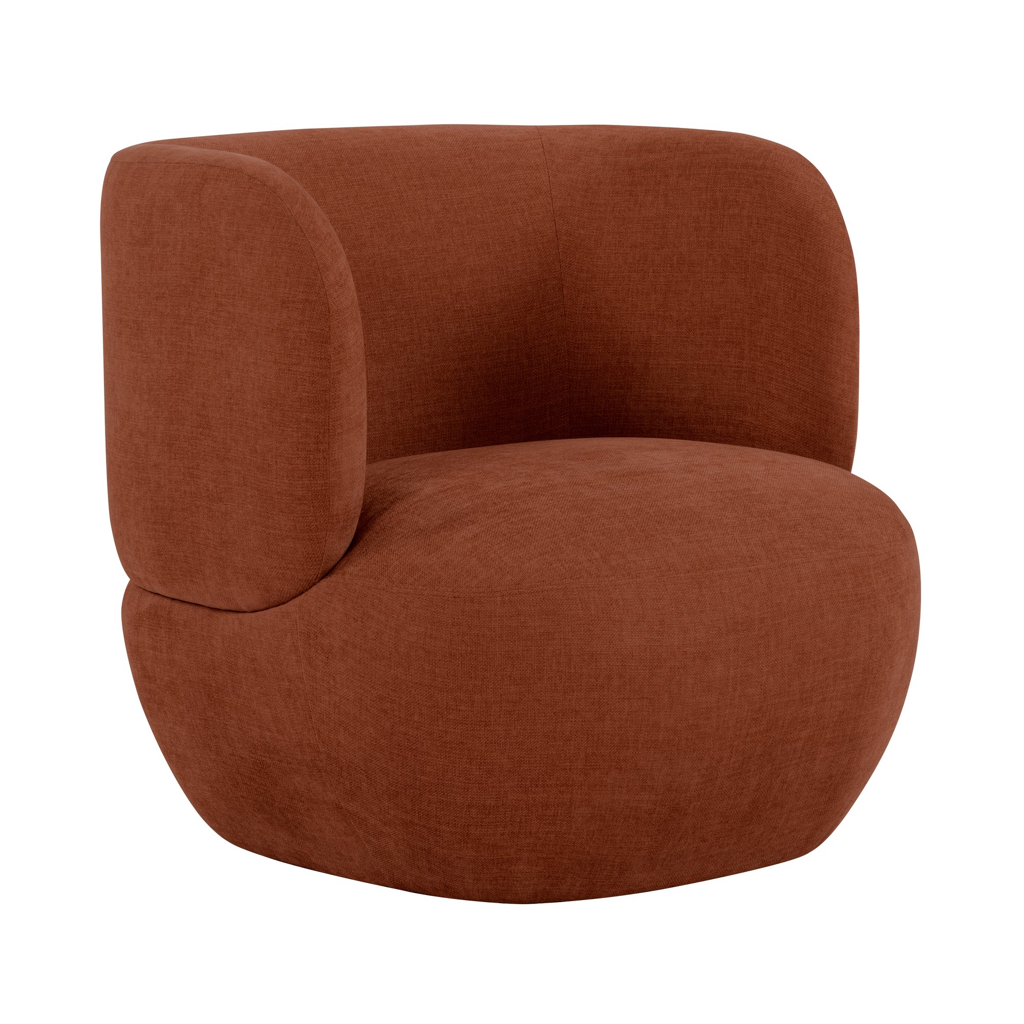 Sillón Patricia con Tela Textured Velvet Terracotta - image 1
