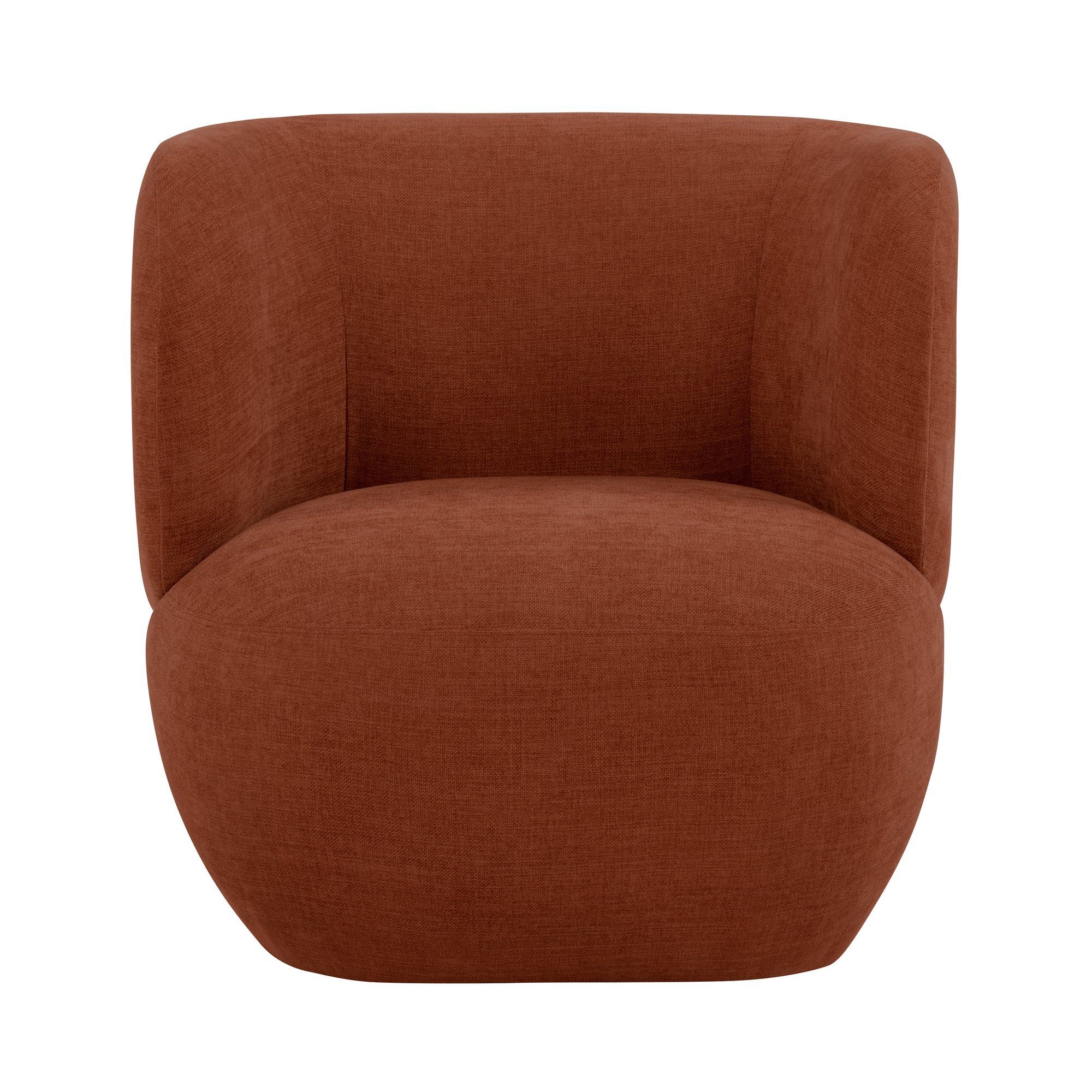 Sillón Patricia con Tela Textured Velvet Terracotta - image 2