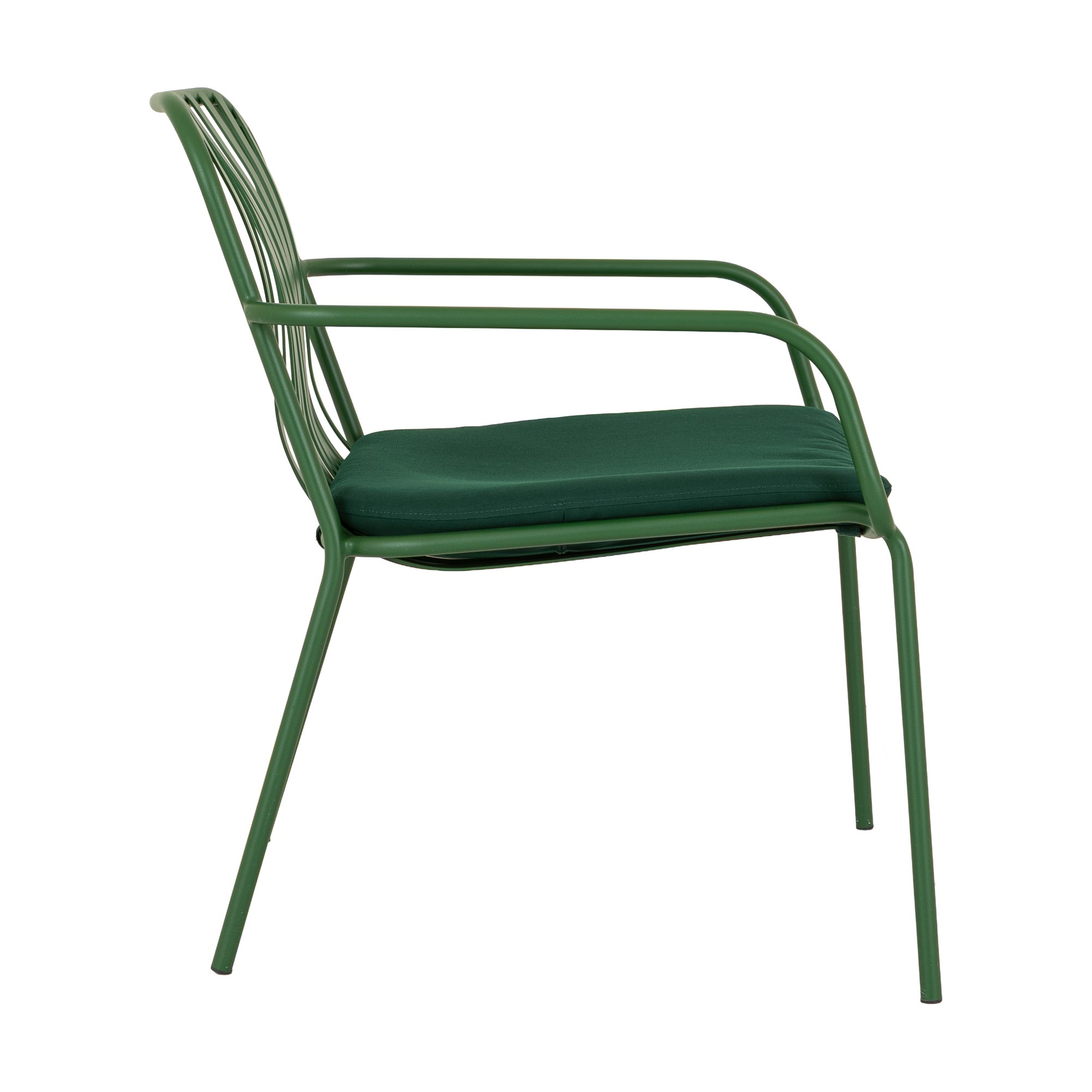 Sillón Petrol con Estructura de Acero Verde y Tela Solara Forest Green - image 3
