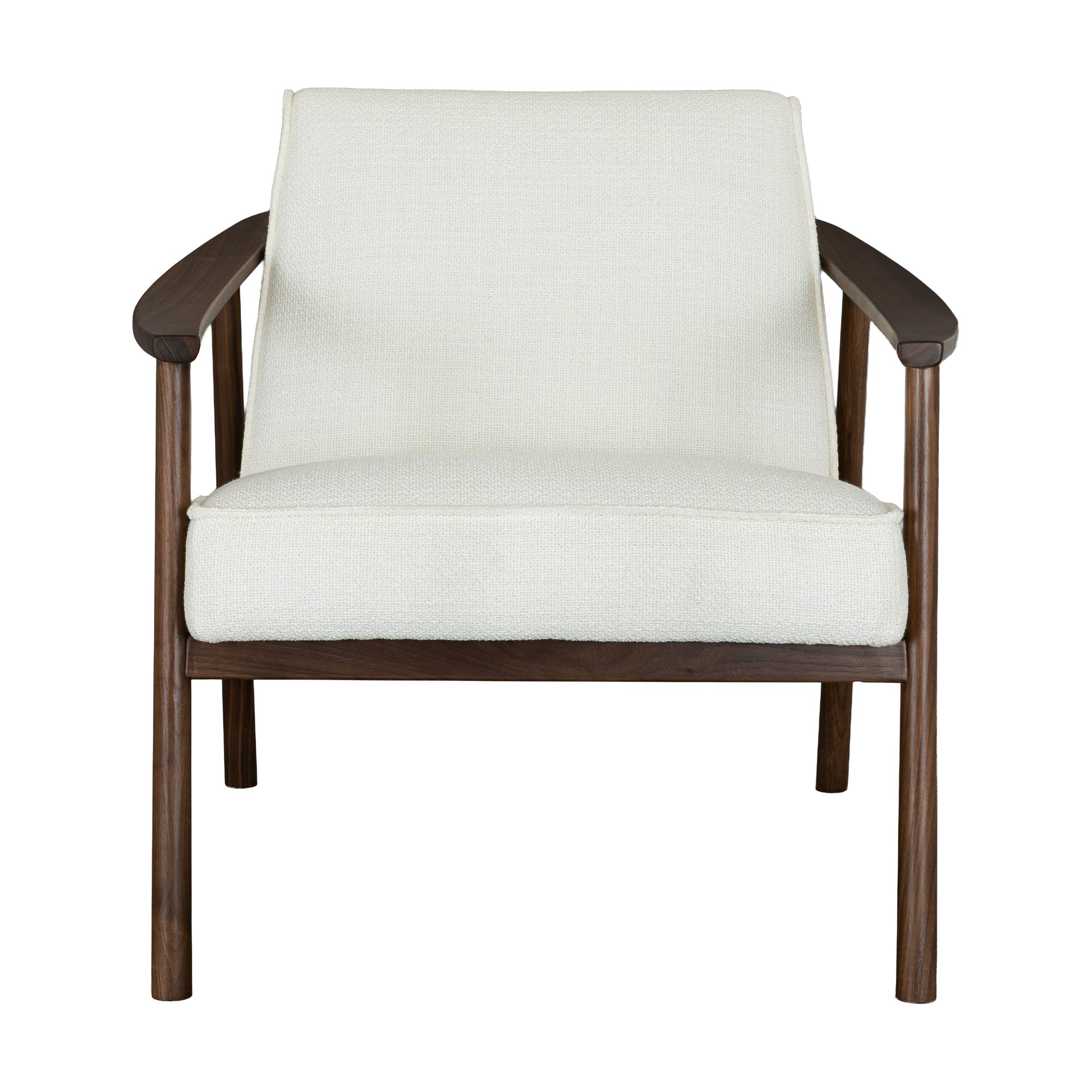 Sillón Platos con Estructura de Nogal Natural y Tela Foucle - image 2