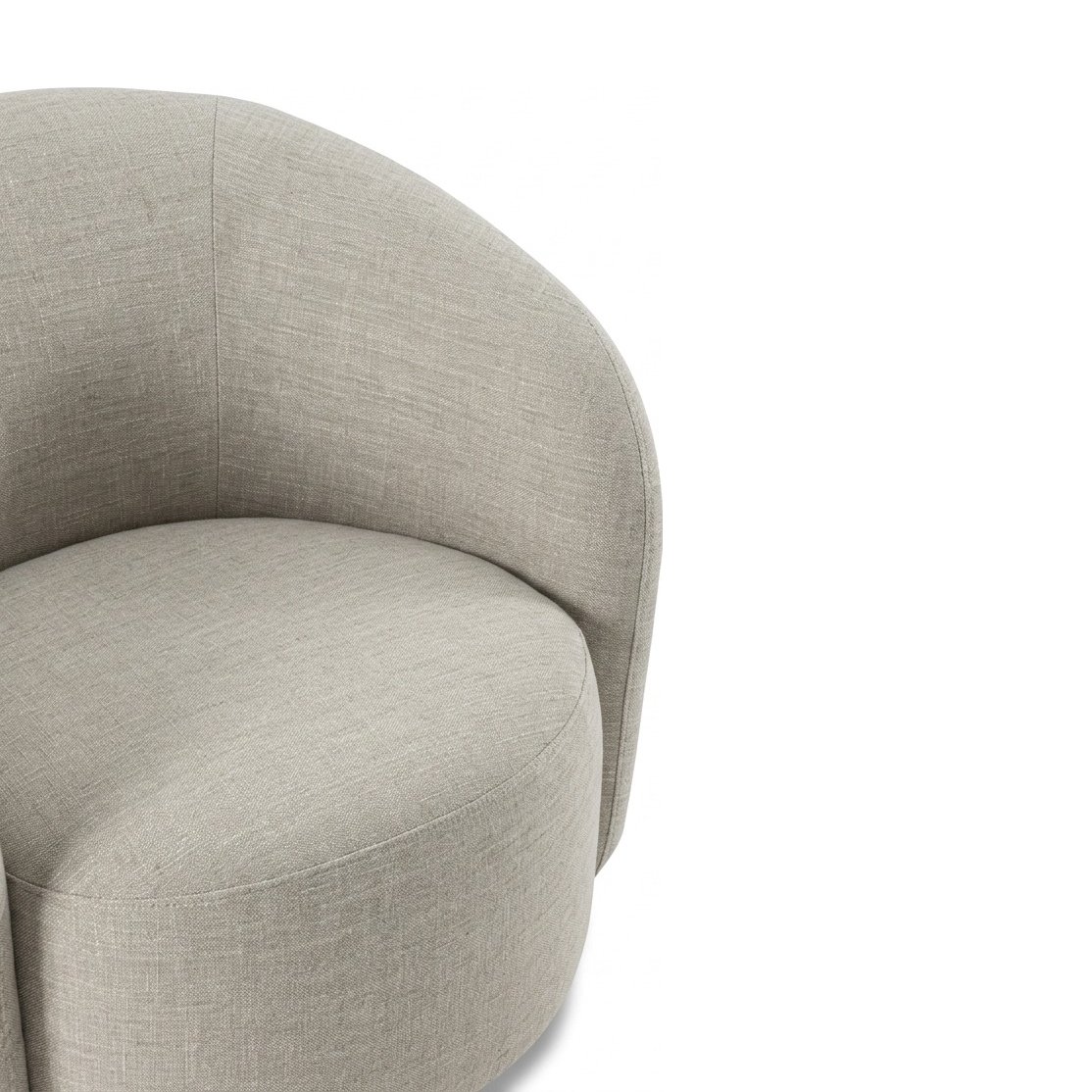 Scallop Lounge Chair with DXT Beige Fabric - image 6
