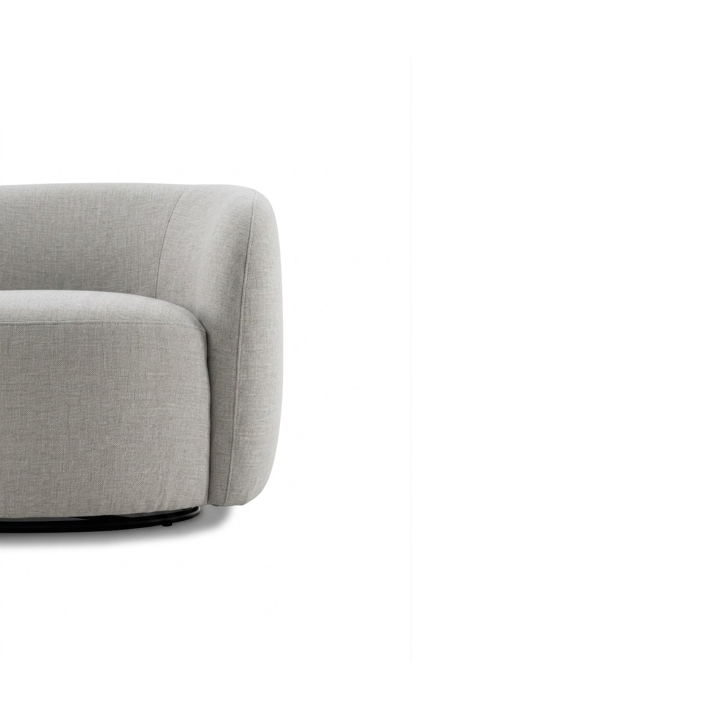 Scallop Lounge Chair with DXT Beige Fabric - image 7