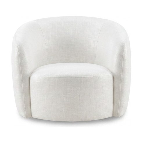 Scallop Lounge Chair with FLW Off White Fabric - image 2