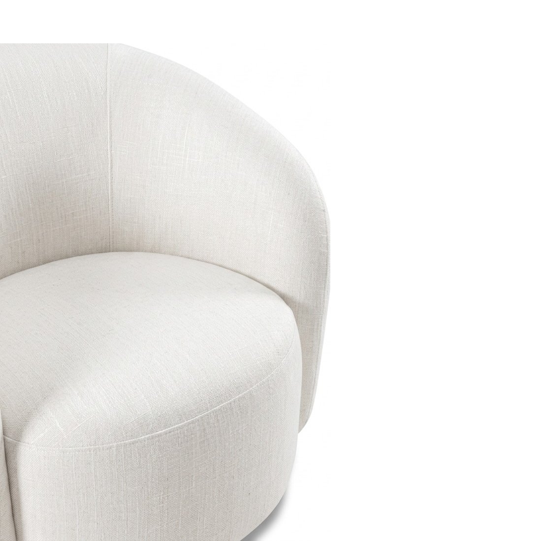 Scallop Lounge Chair with FLW Off White Fabric - image 6