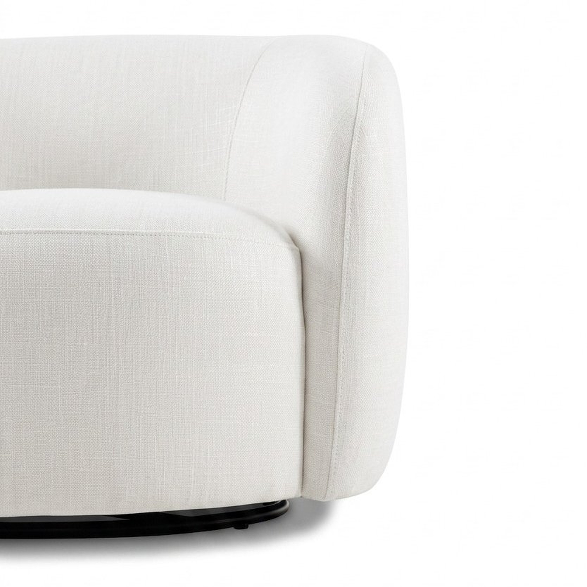 Scallop Lounge Chair with FLW Off White Fabric - image 7