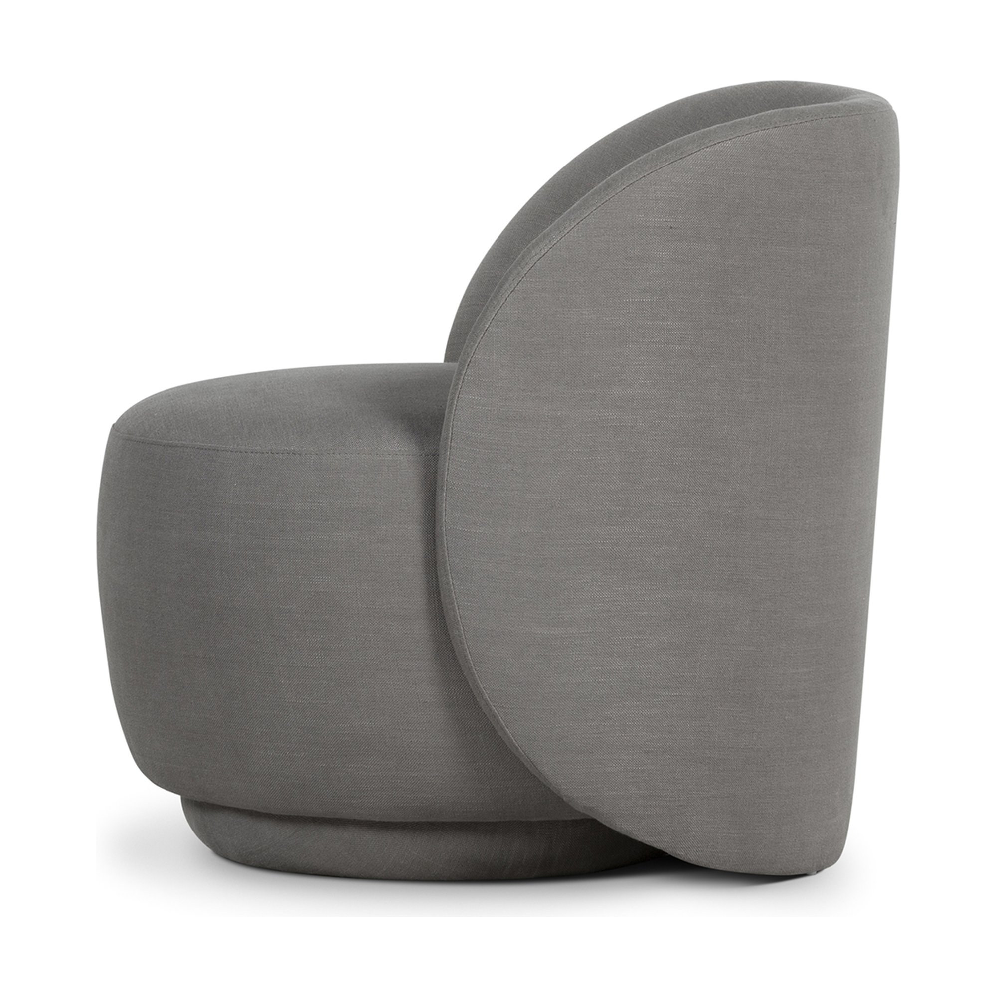 Shell 1 Seater Sofa with Diego Steel Fabric - image 5