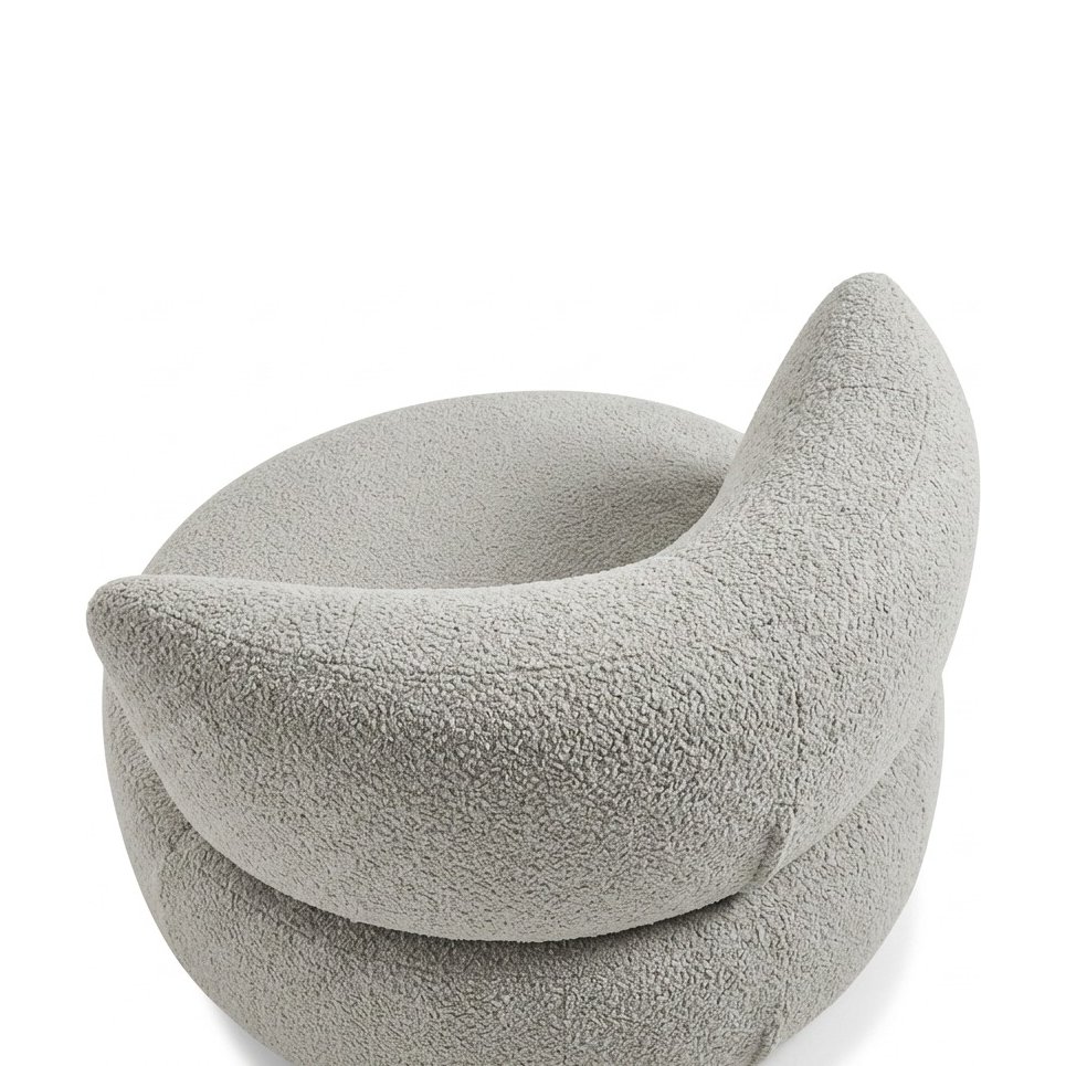 Twist Lounge Chair with DHA Off White Fabric - image 3