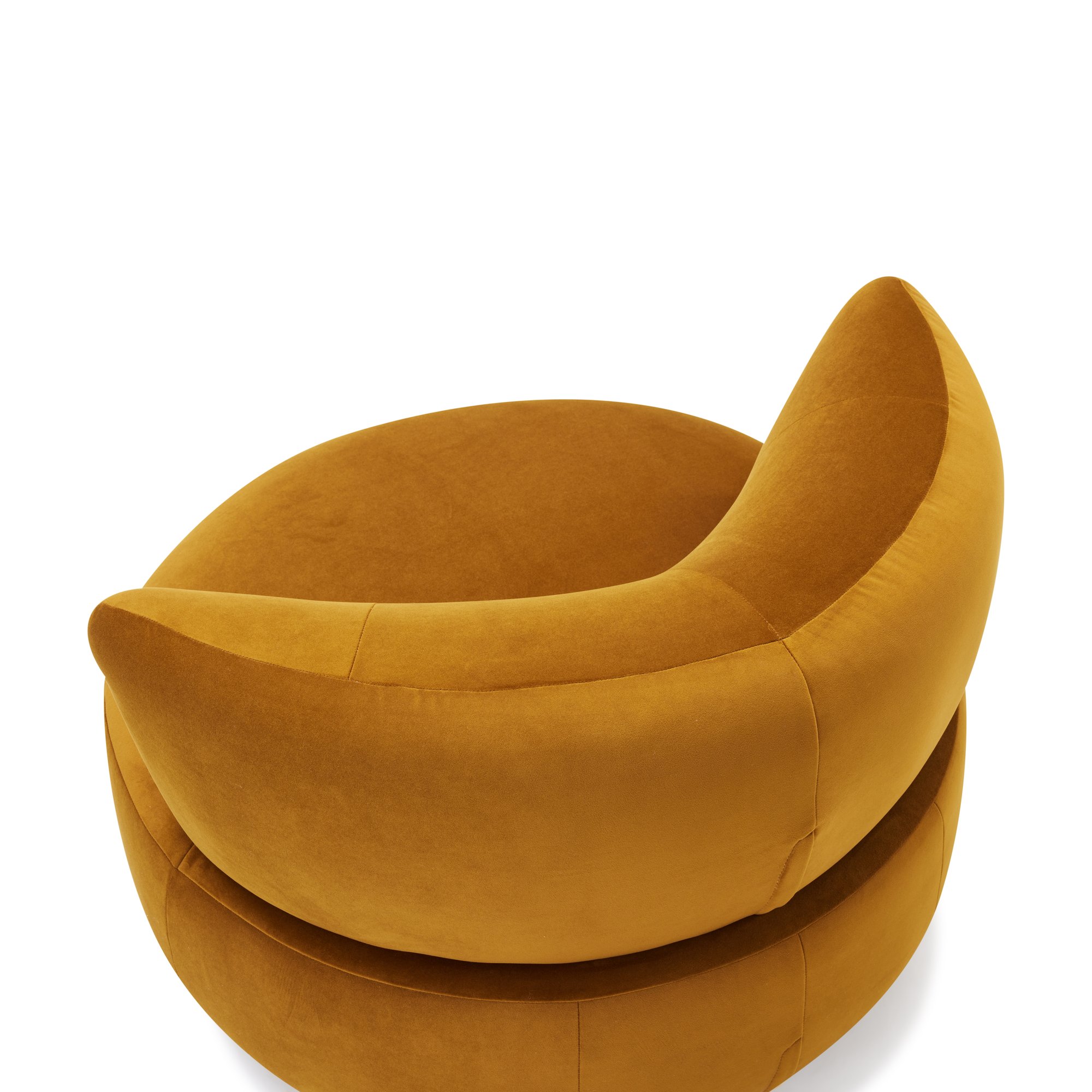 Twist Lounge Chair with FAD Bronze Fabric - image 7
