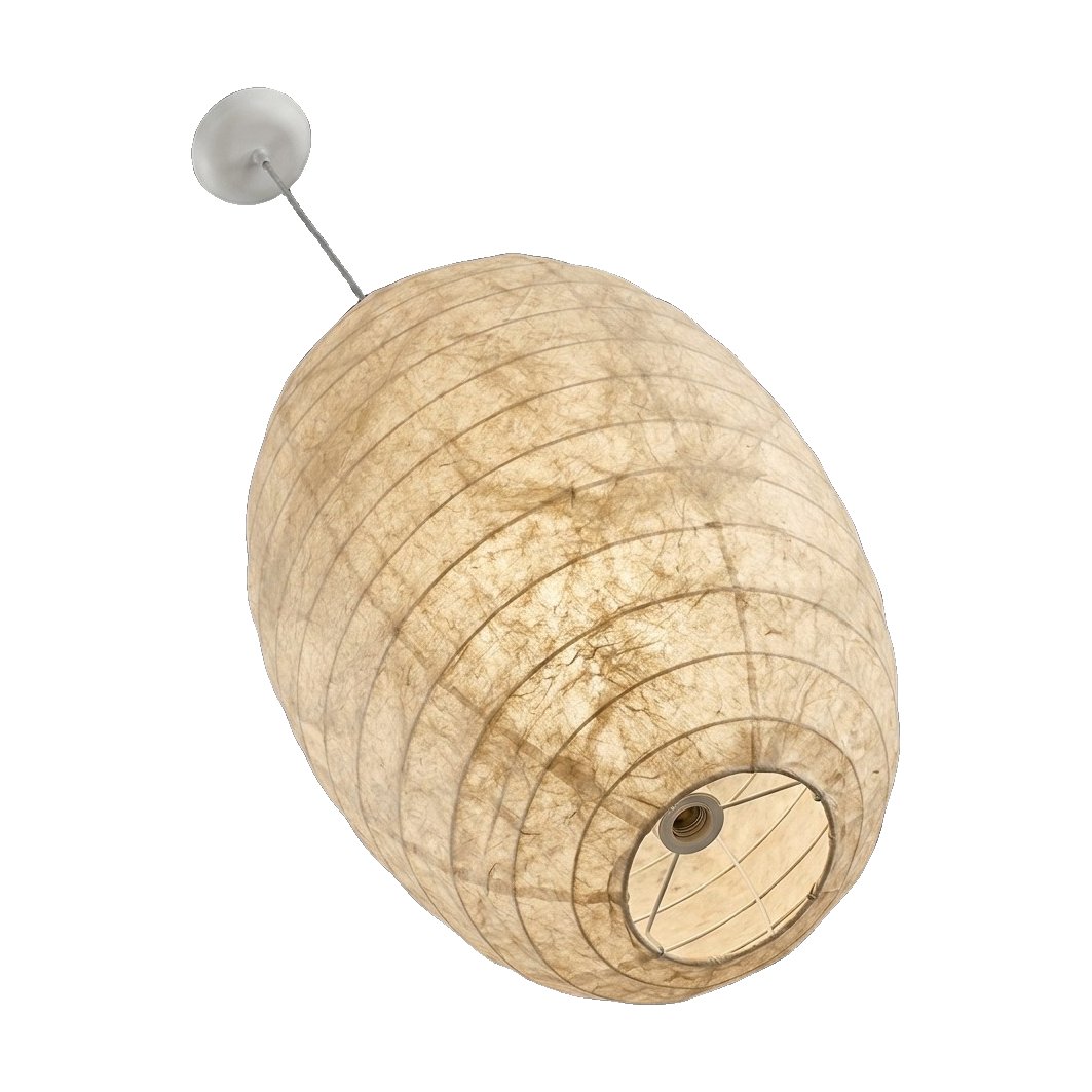 Lámpara Colgante Ovo en Seda de Morera Natural, 38cm de diámetro - image 3