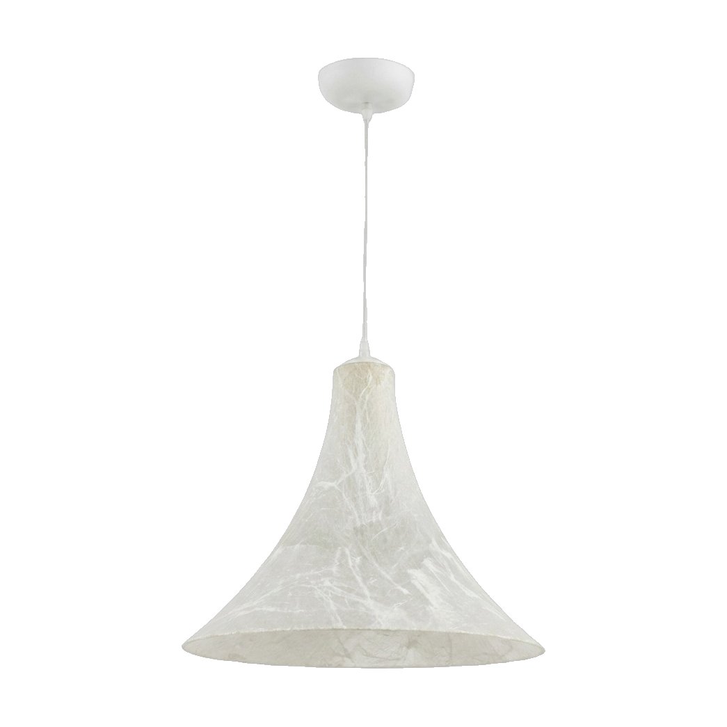 Lámpara Colgante Ovni en Seda de Morera Natural, 45cm de diámetro - image 4