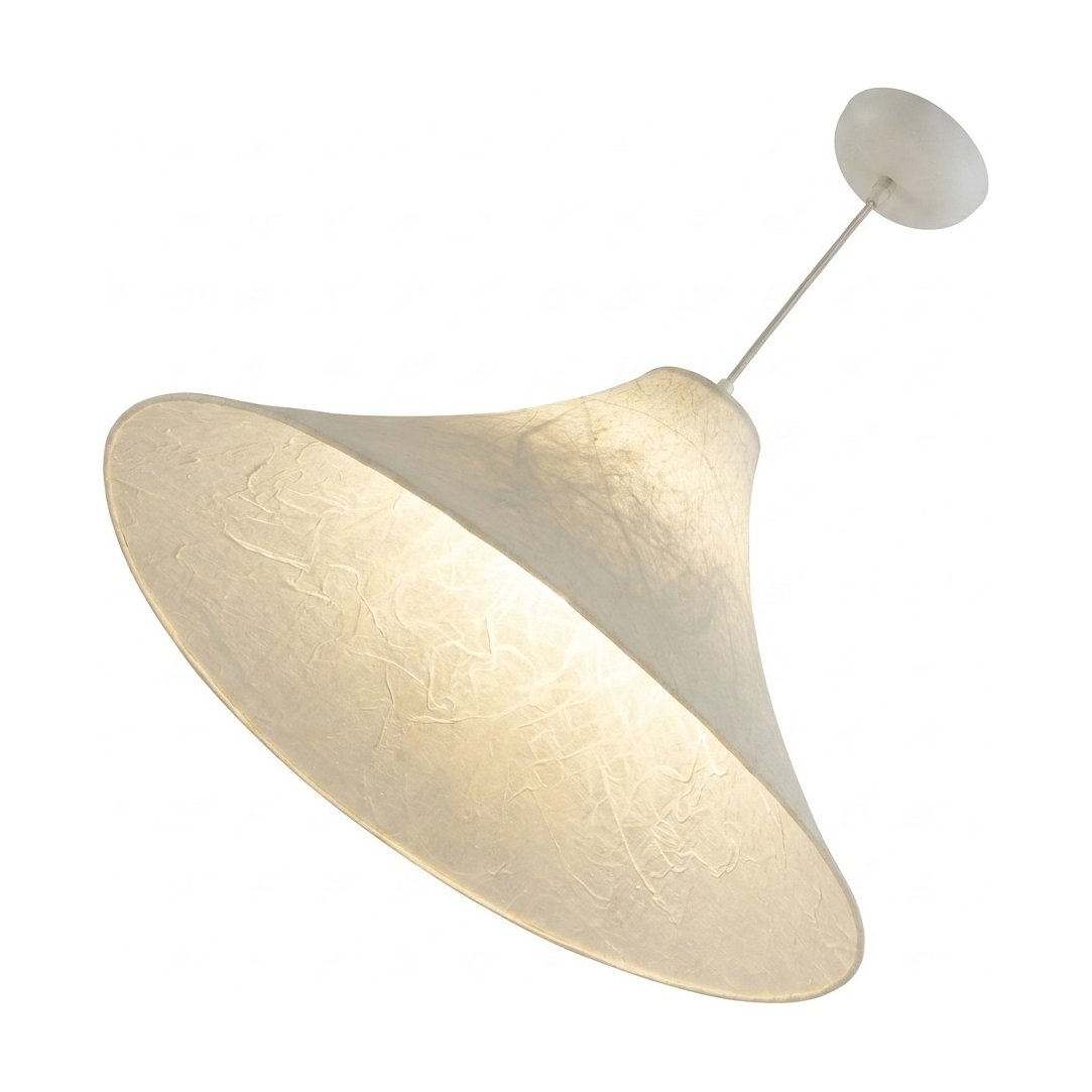 Lámpara Colgante Ovni en Seda de Morera Natural, 65cm de diámetro - image 2