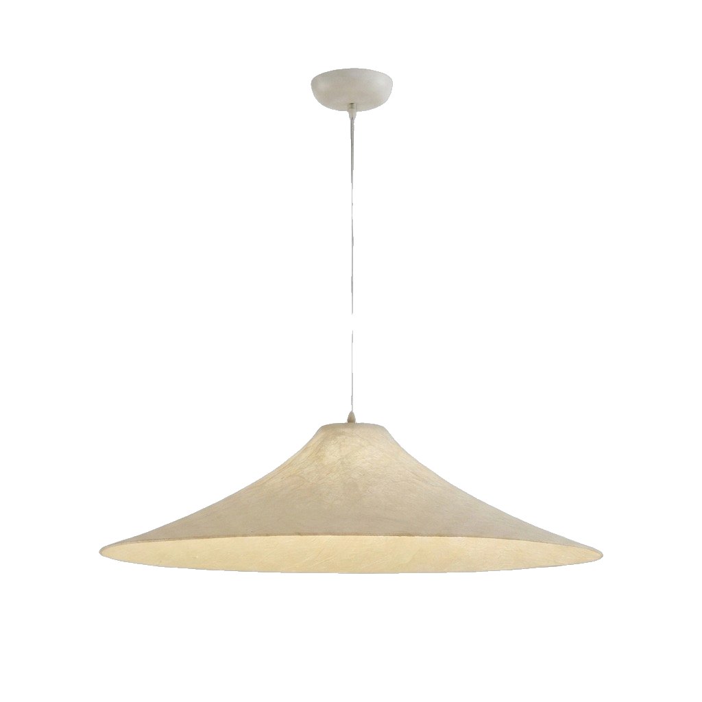 Lámpara Colgante Ovni en Seda de Morera Natural, 90cm de diámetro - image 3