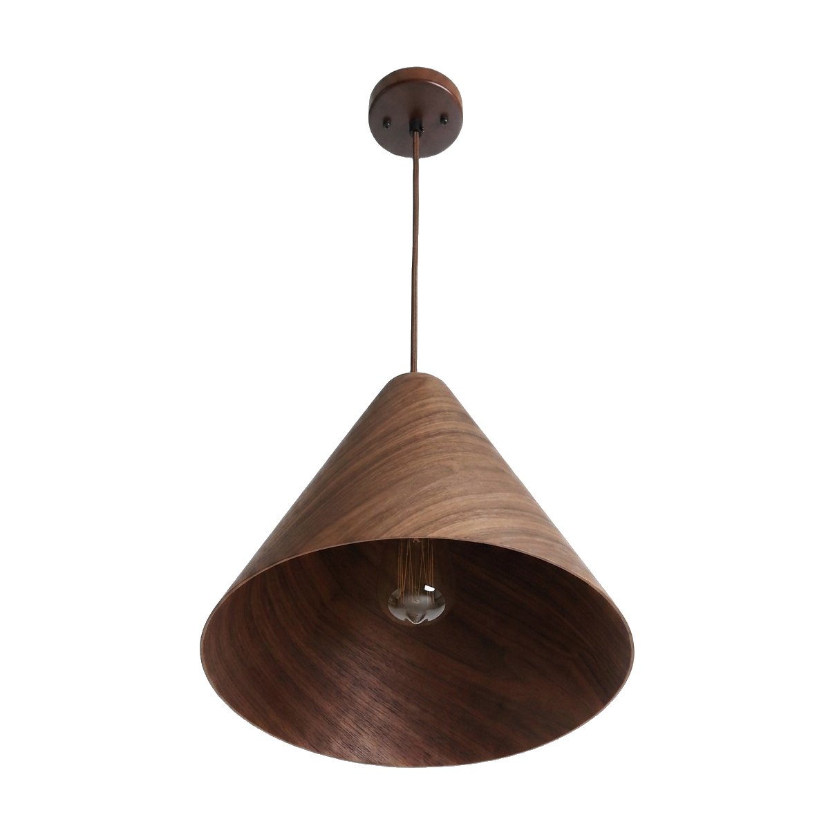Mori Kartio Hanging Lamp in Walnut Wood, 25cm - image 2