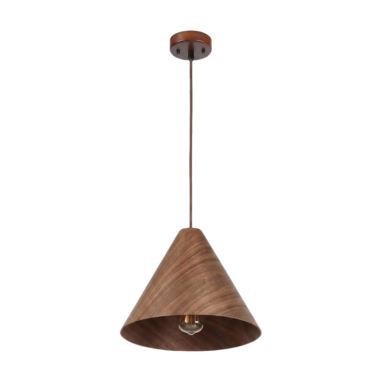 Mori Kartio Hanging Lamp in Walnut Wood, 25cm - image 3