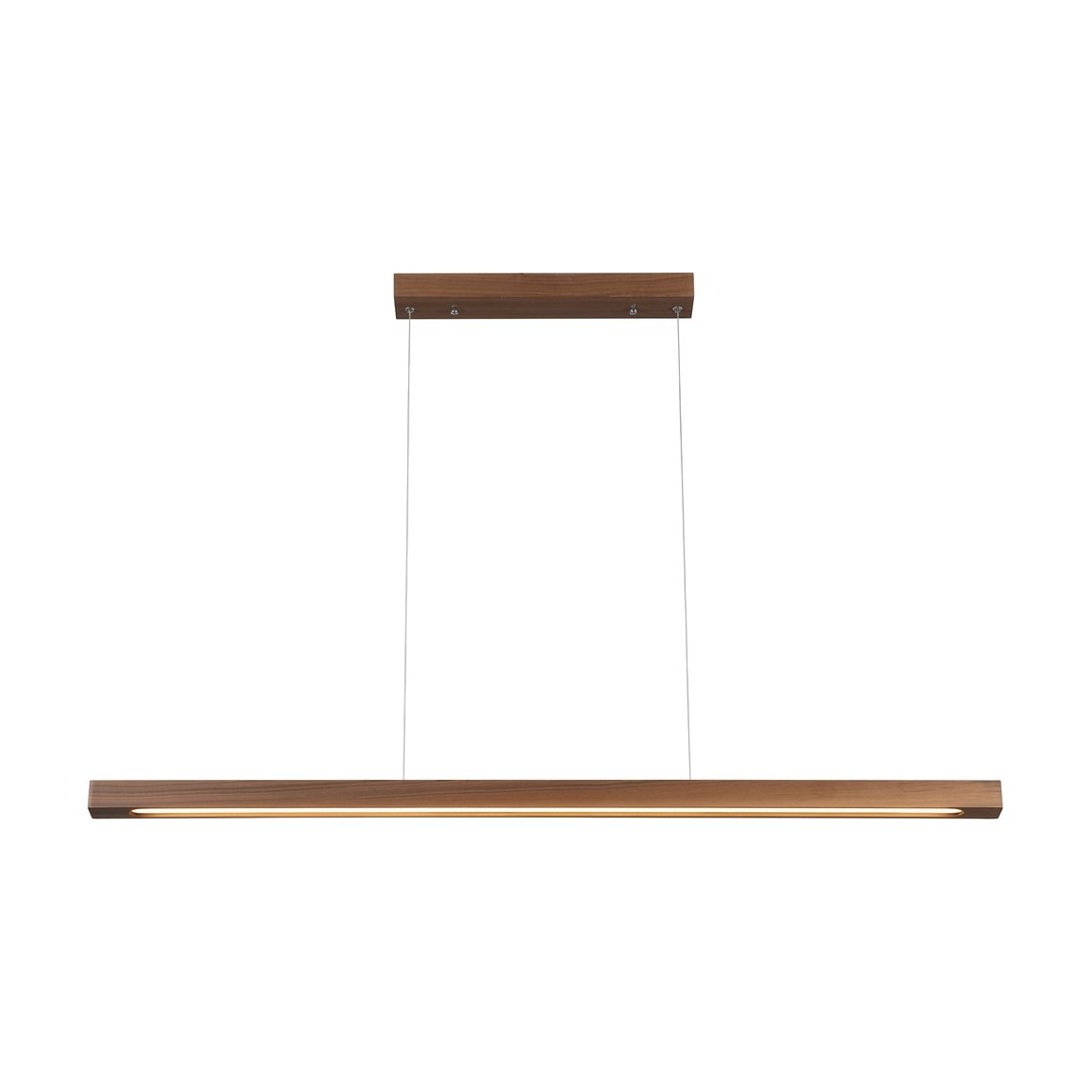 Bara Hanging Lamp in Walnut Wood, 120cm - image 1
