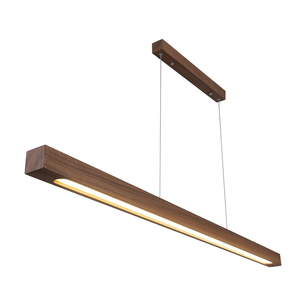 Bara Hanging Lamp in Walnut Wood, 120cm - image 2