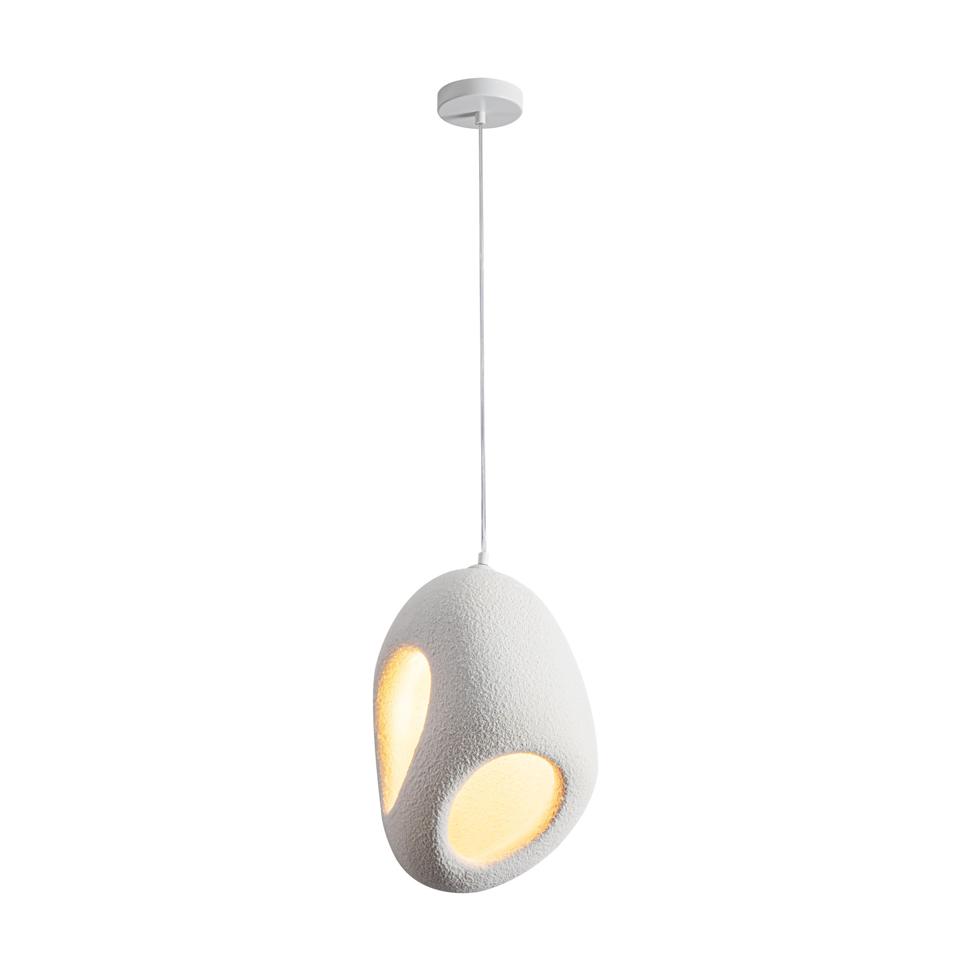 Pendola 1 Hanging Lamp in White Resin - image 2